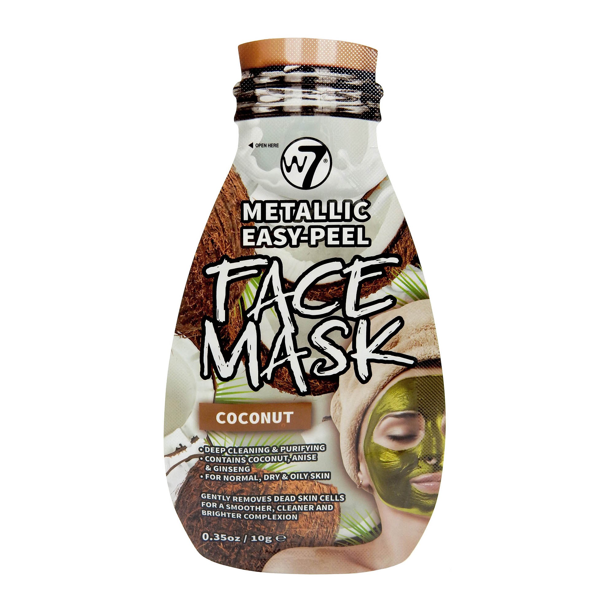 Metallic Easy-Peel Coconut Face Mask