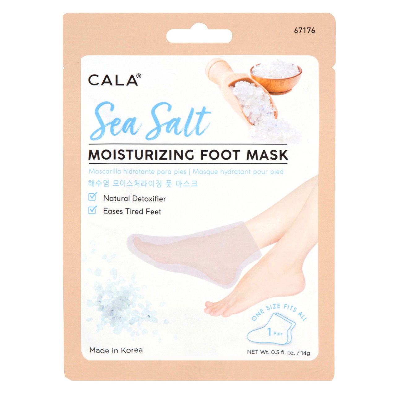 Masque Hydratant Pour Les Pieds - Moisturizing Sea Salt Foot Mask (3 Paires)