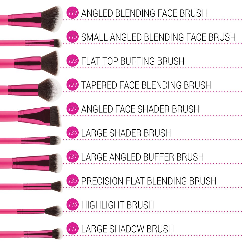 10 Piece Brush Set - Sculpt And Blend Fan Faves 10 Piece Brush Set - Sculpt And Blend Fan Faves