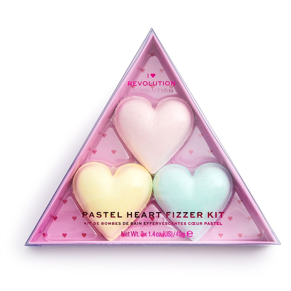 Kit de Bombes de Bain - Pastel Heart Fizzer Kit
