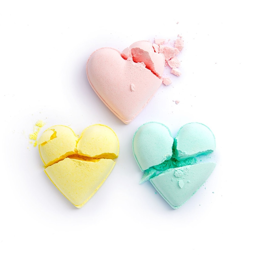 Kit de Bombes de Bain - Pastel Heart Fizzer Kit