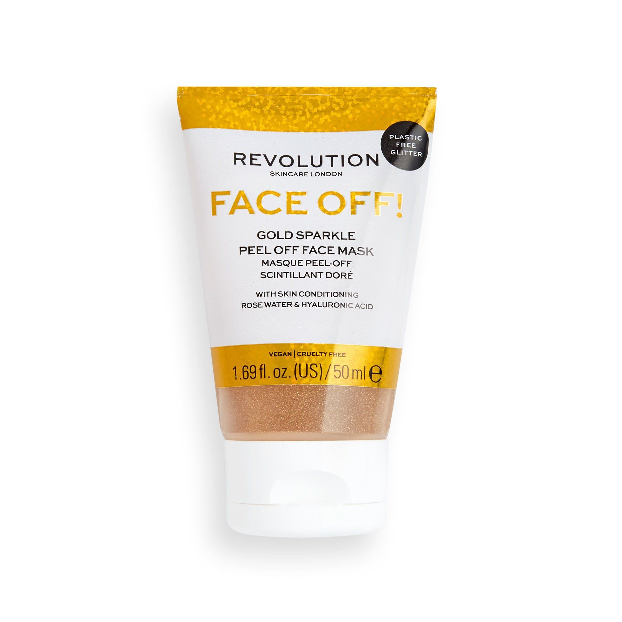 Gesichtsmaske - Face Off! Gold Sparkle Peel Off Face Mask