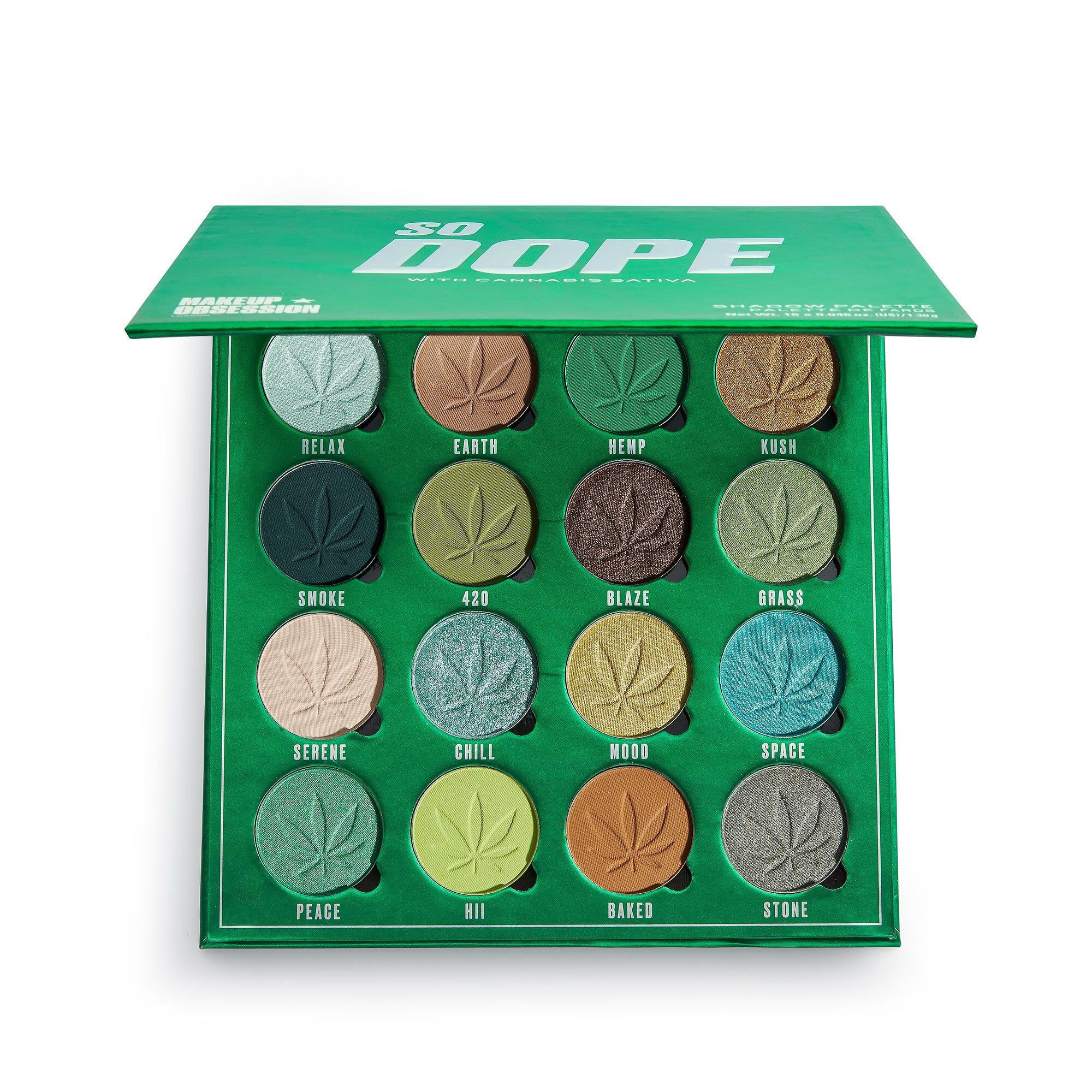 Palette de Fards à Paupières - So Dope Shadow Palette with Cannabis Sativa Palette de Fards à Paupières - So Dope Shadow Palette with Cannabis Sativa