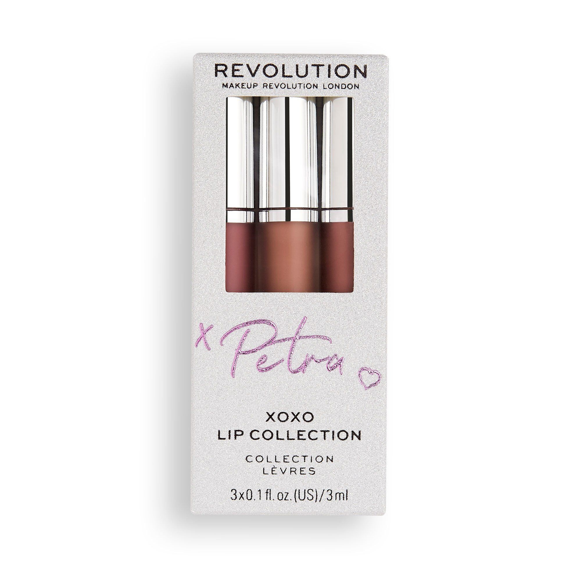 Flüssig-Lippenstift Set - Revolution X Petra  XOXO Lip Collection