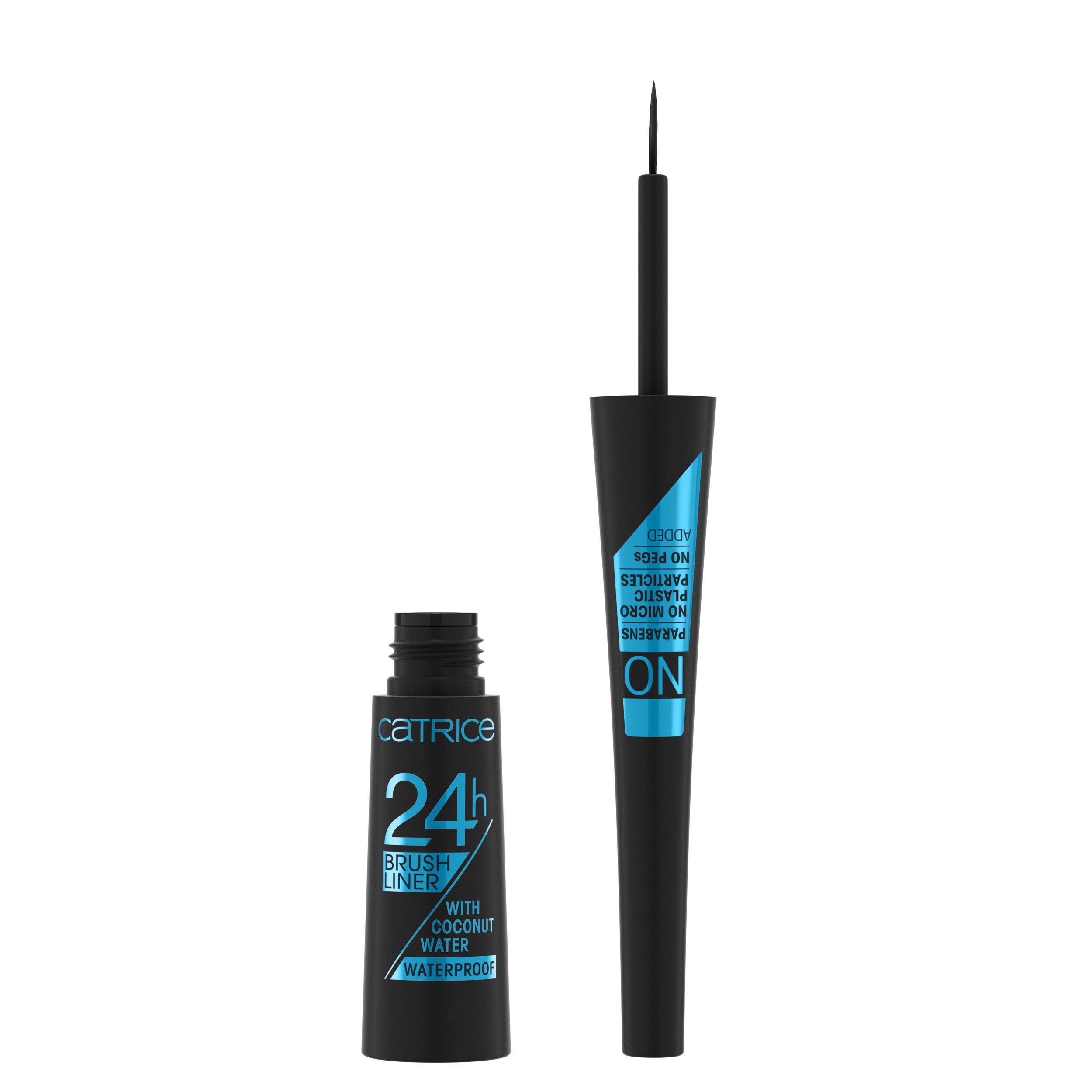 Flüssig-Eyeliner - 24h Brush Liner Waterproof