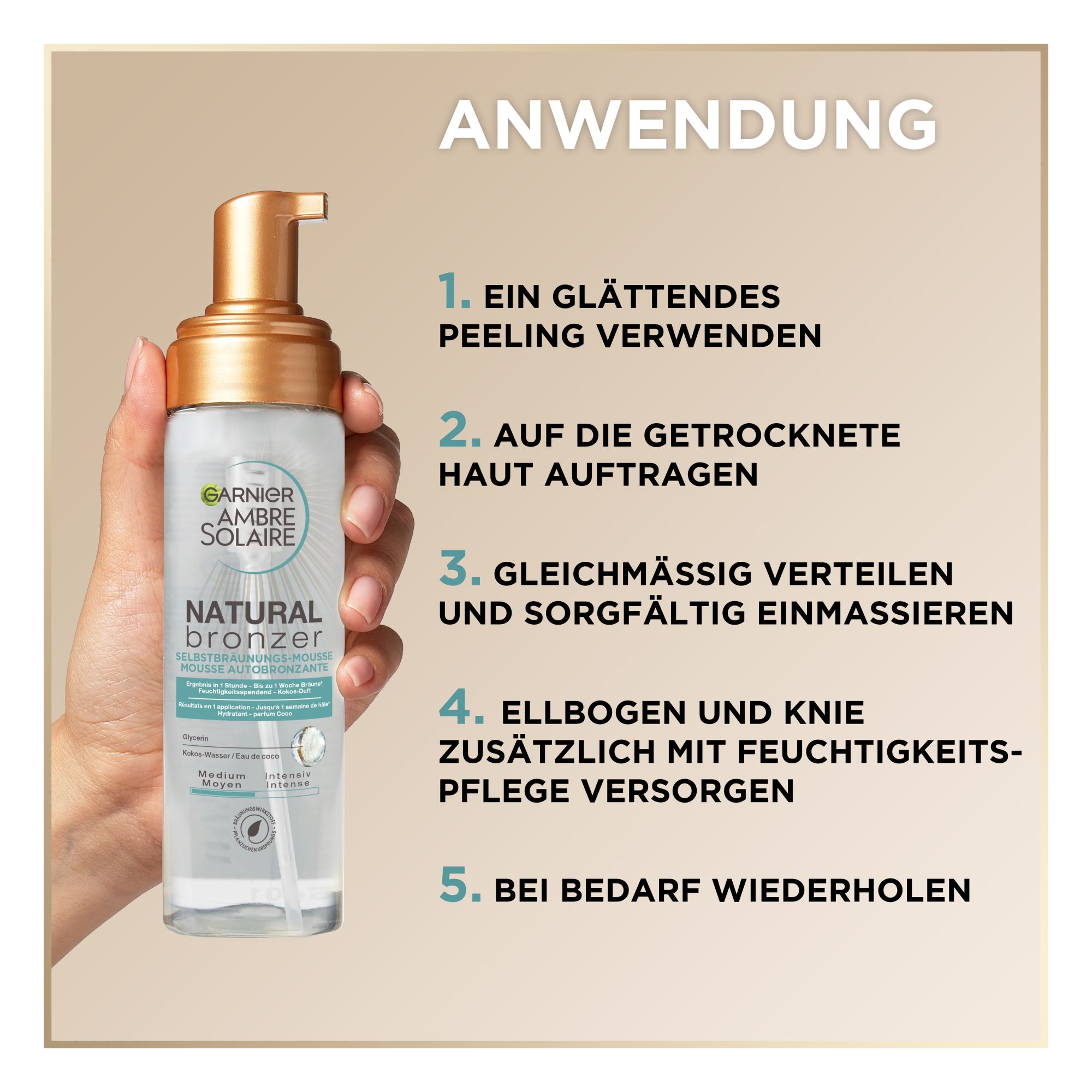 Ambre Solaire - Natural Bronzer Selbstbräunungs-Mousse Ambre Solaire - Natural Bronzer Selbstbräunungs-Mousse