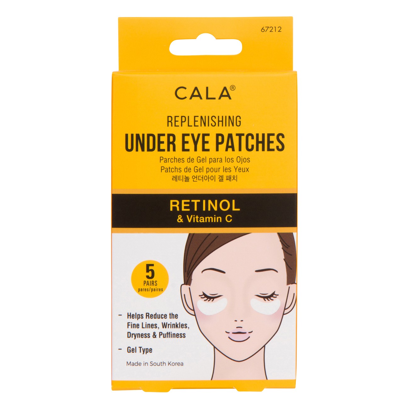 Replenishing Under Eye Patches - Retinol & Vitamin C (5 Pairs)