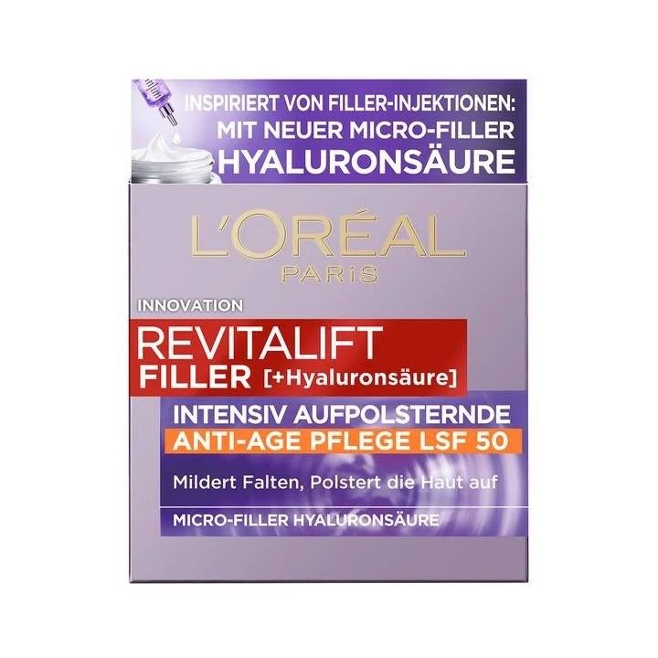 Revitalift Filler Intensiv Aufpolsternde Anti-Age Pflege LSF 50 Revitalift Filler Intensiv Aufpolsternde Anti-Age Pflege LSF 50