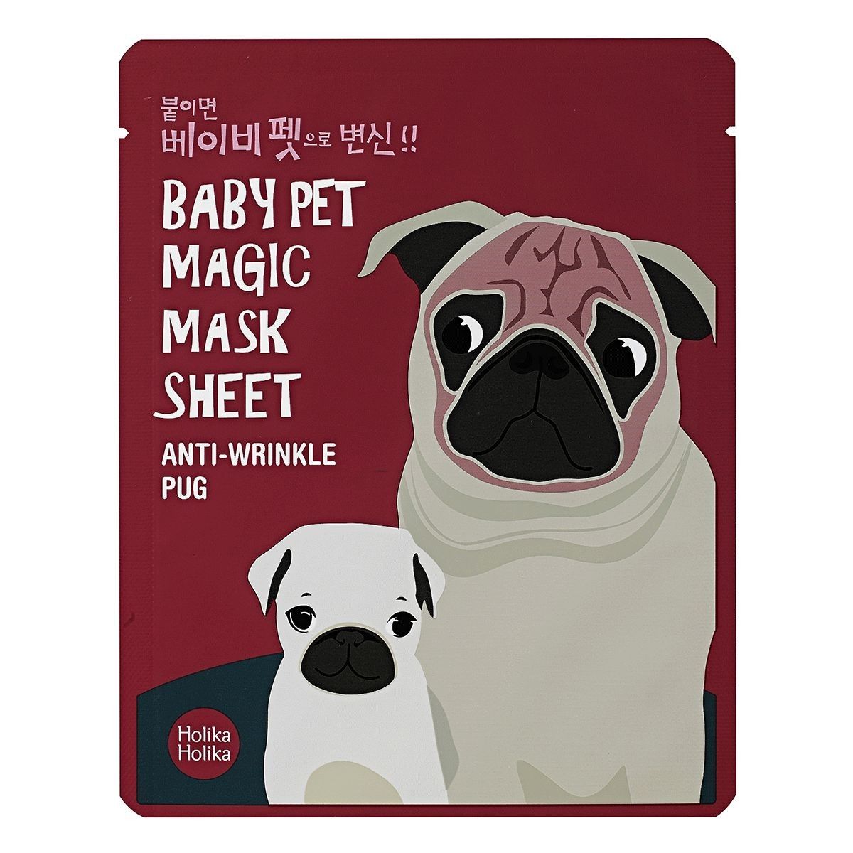 Baby Pet Magic Mask Sheet - Anti-Wrinkle Pug -- Tuchmaske Baby Pet Magic Mask Sheet - Anti-Wrinkle Pug -- Tuchmaske