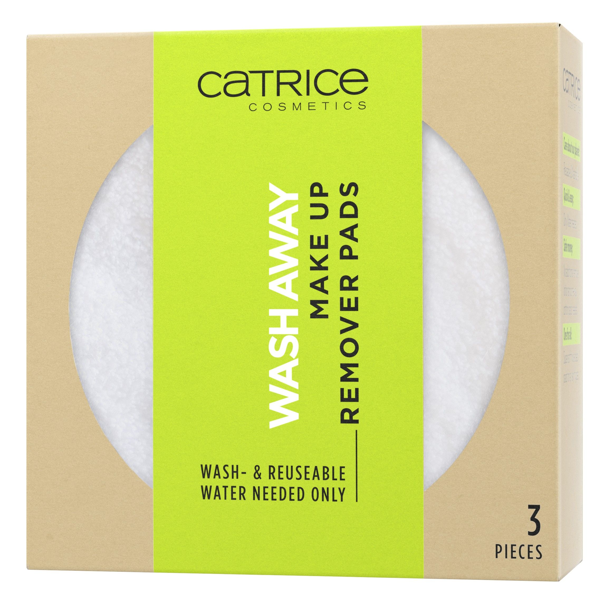 Wash Away Make Up Remover Pads (3 Pieces)