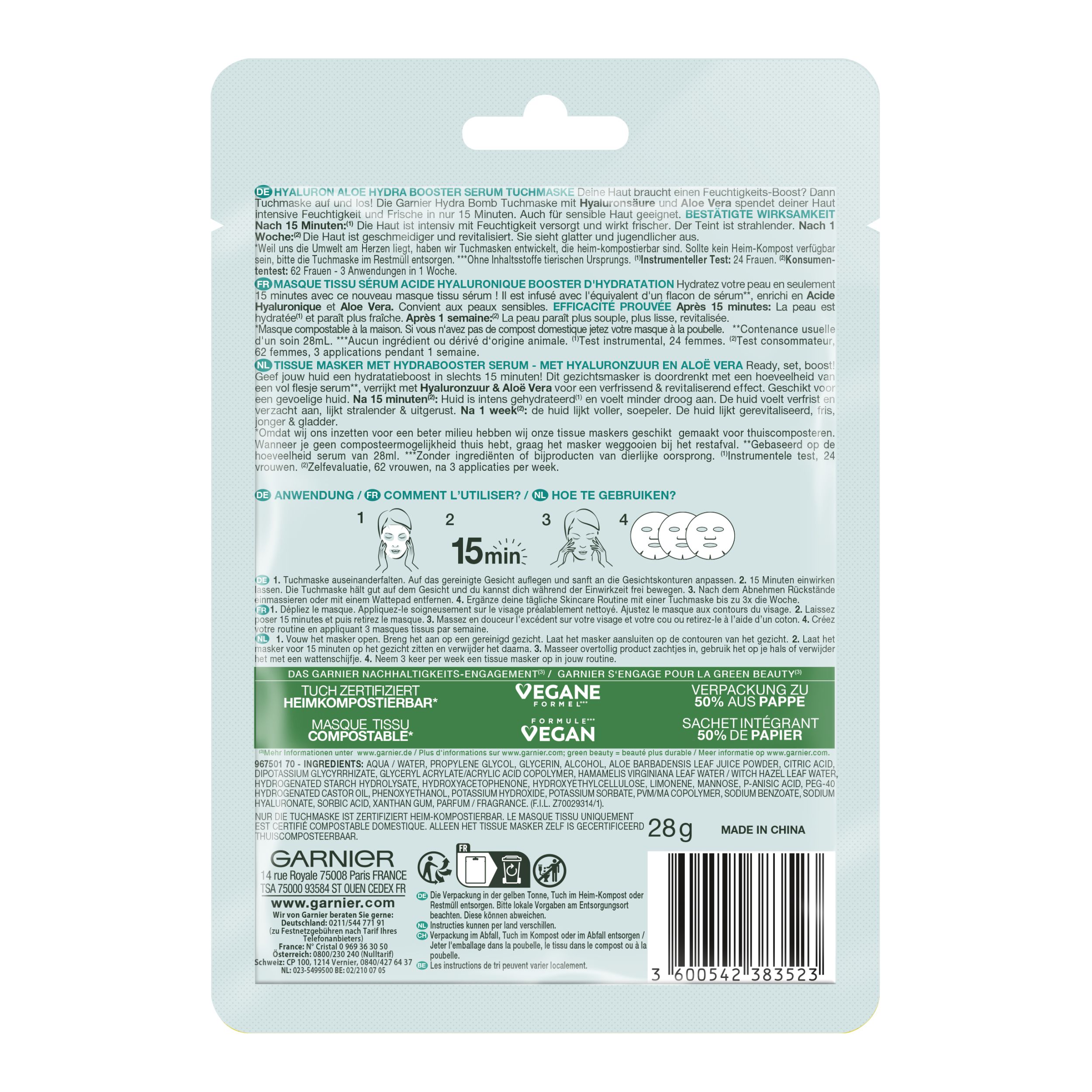 SkinActive Sheet Mask - Hydra Bomb - Intense Hydrating + Refreshing SkinActive Sheet Mask - Hydra Bomb - Intense Hydrating + Refreshing