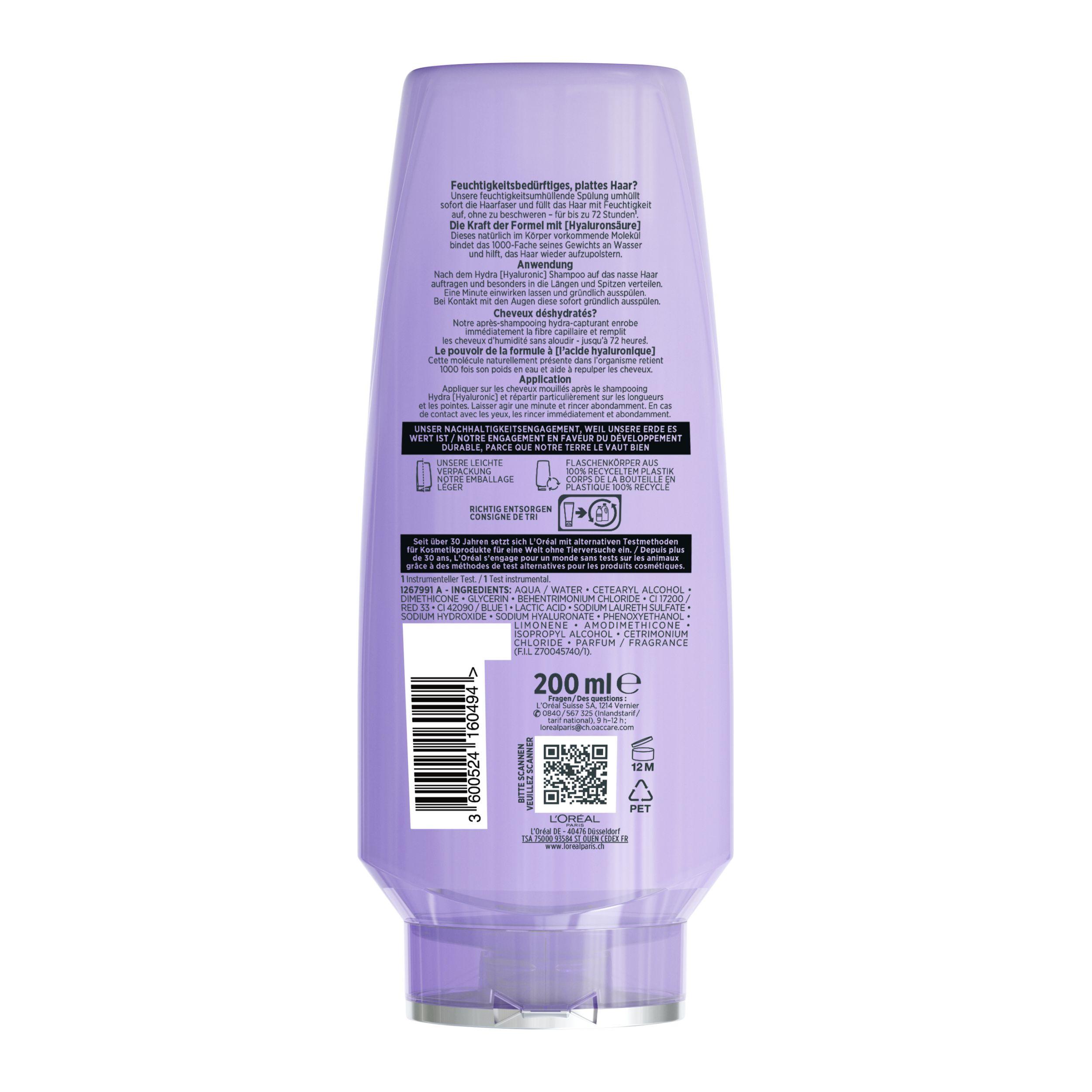 Elseve - Hydra Hyaluronic 72H Feuchtigkeits-Umhüllende Spülung Elseve - Hydra Hyaluronic 72H Feuchtigkeits-Umhüllende Spülung