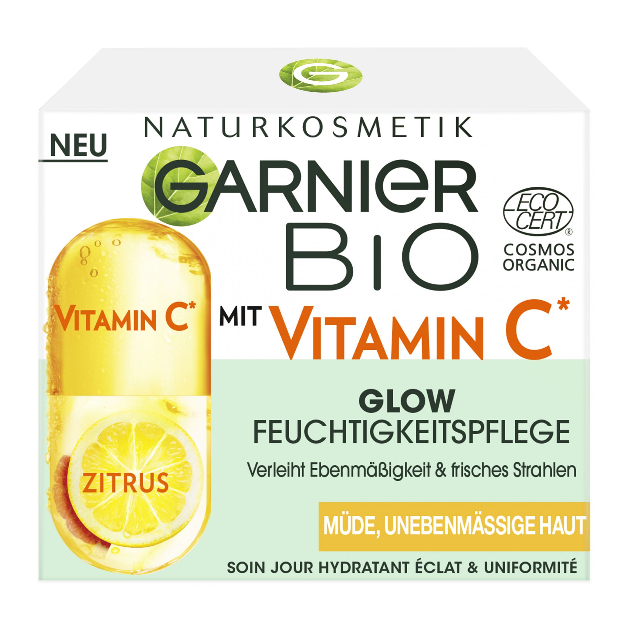 Gesichtscreme - Bio Vitamin C Glow Feuchtigkeitspflege