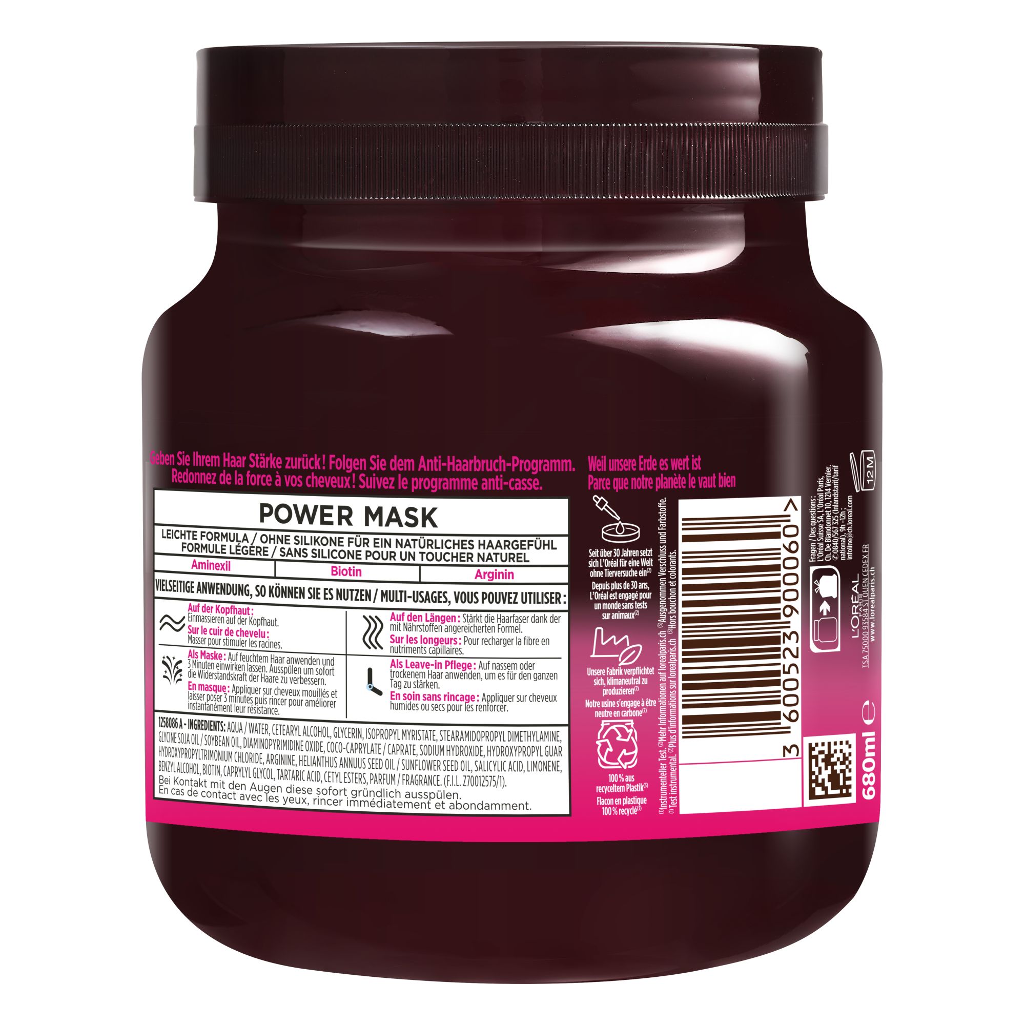Hair Mask - Elseve - Full Resist Power Mask Aufbauende Maske