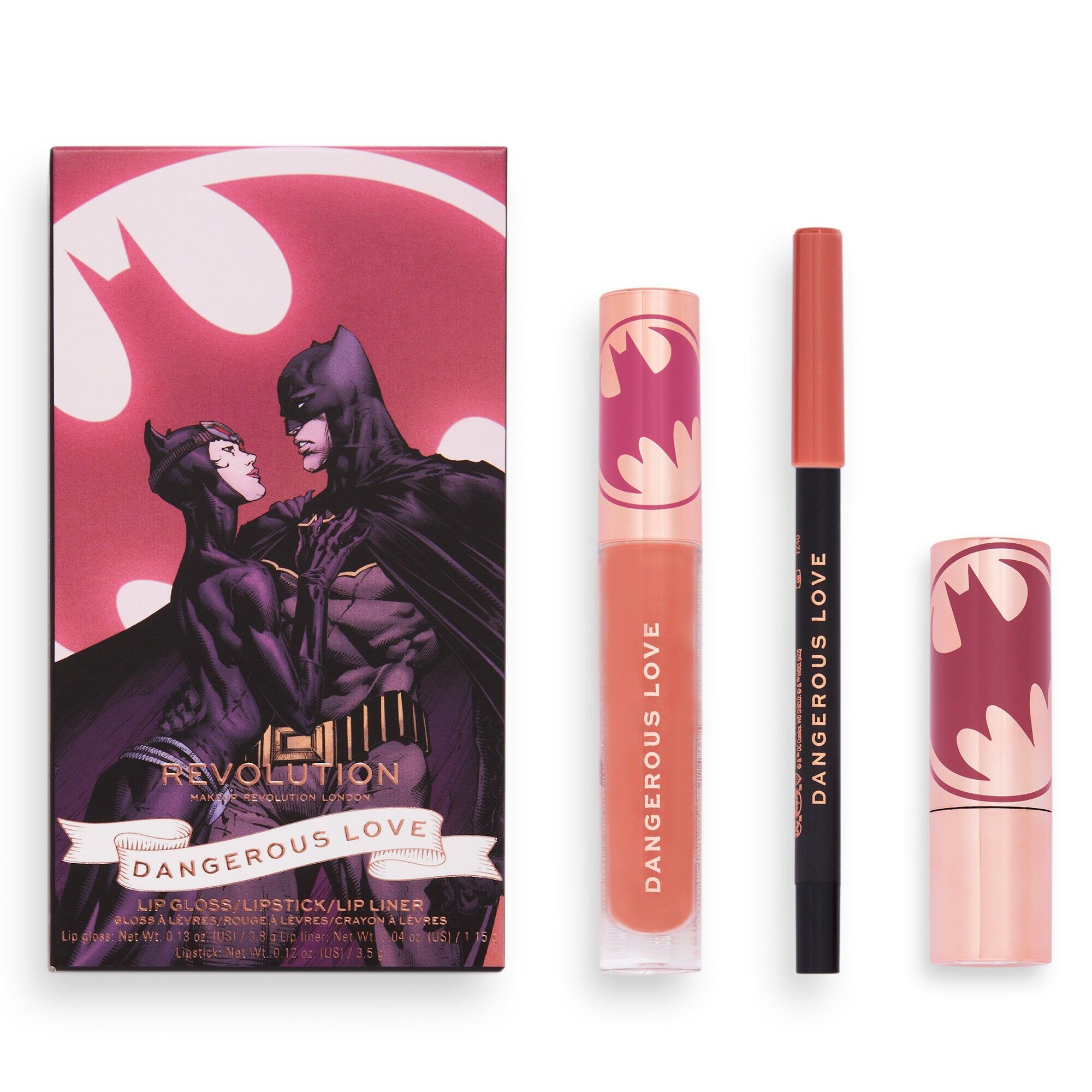 Makeup Revolution x DC - Dangerous Love Lip Kit