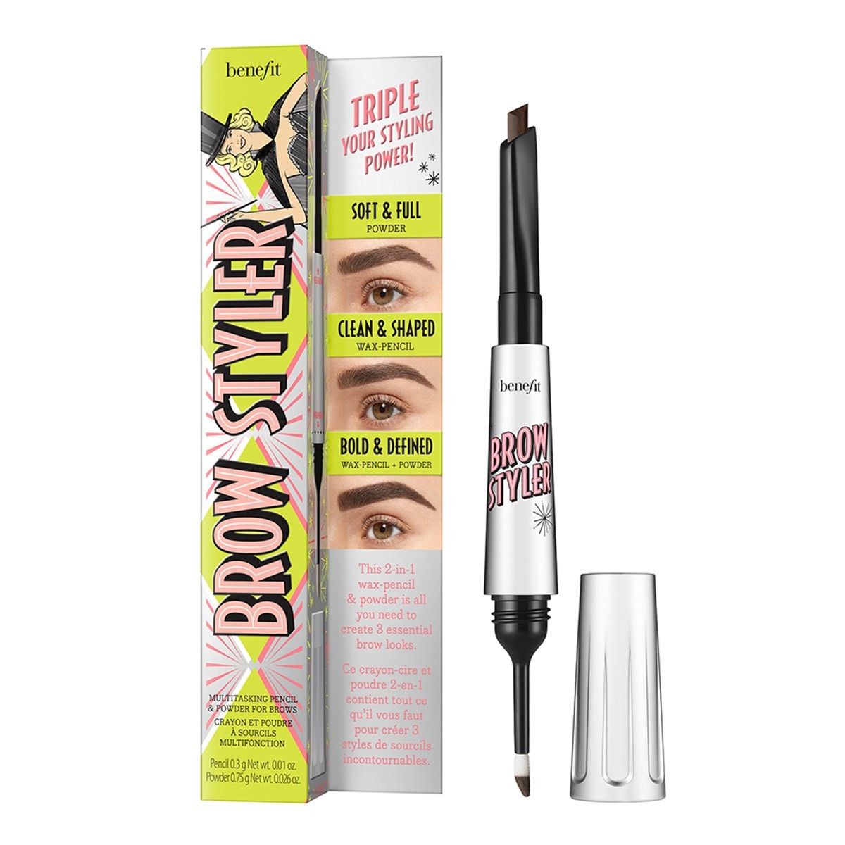 Augenbrauen-Stift & Puder - Brow Styler - Multitasking Pencil & Powder For Brows