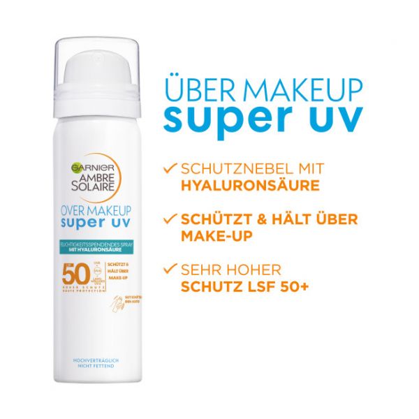 Sonnenschutz-Spray Gesicht - Ambre Solaire - Over Makeup Super UV