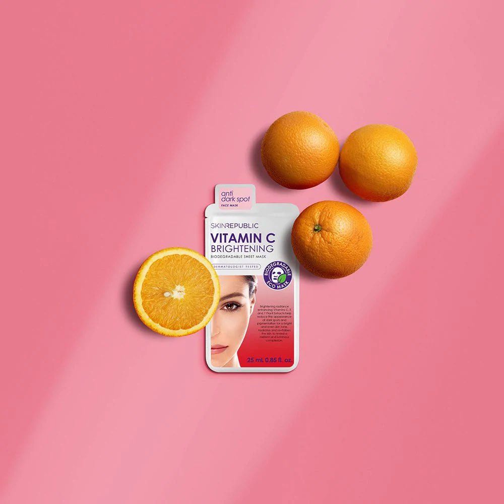 Gesichtsmaske - Vitamin C Brightening Biodegradable Sheet Mask