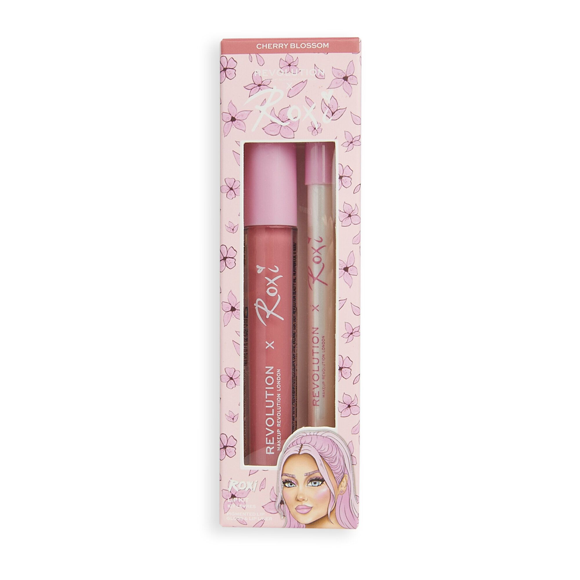 Makeup Revolution X Roxi - Lip Kit -- Lipgloss & Lipliner Set Makeup Revolution X Roxi - Lip Kit -- Lipgloss & Lipliner Set