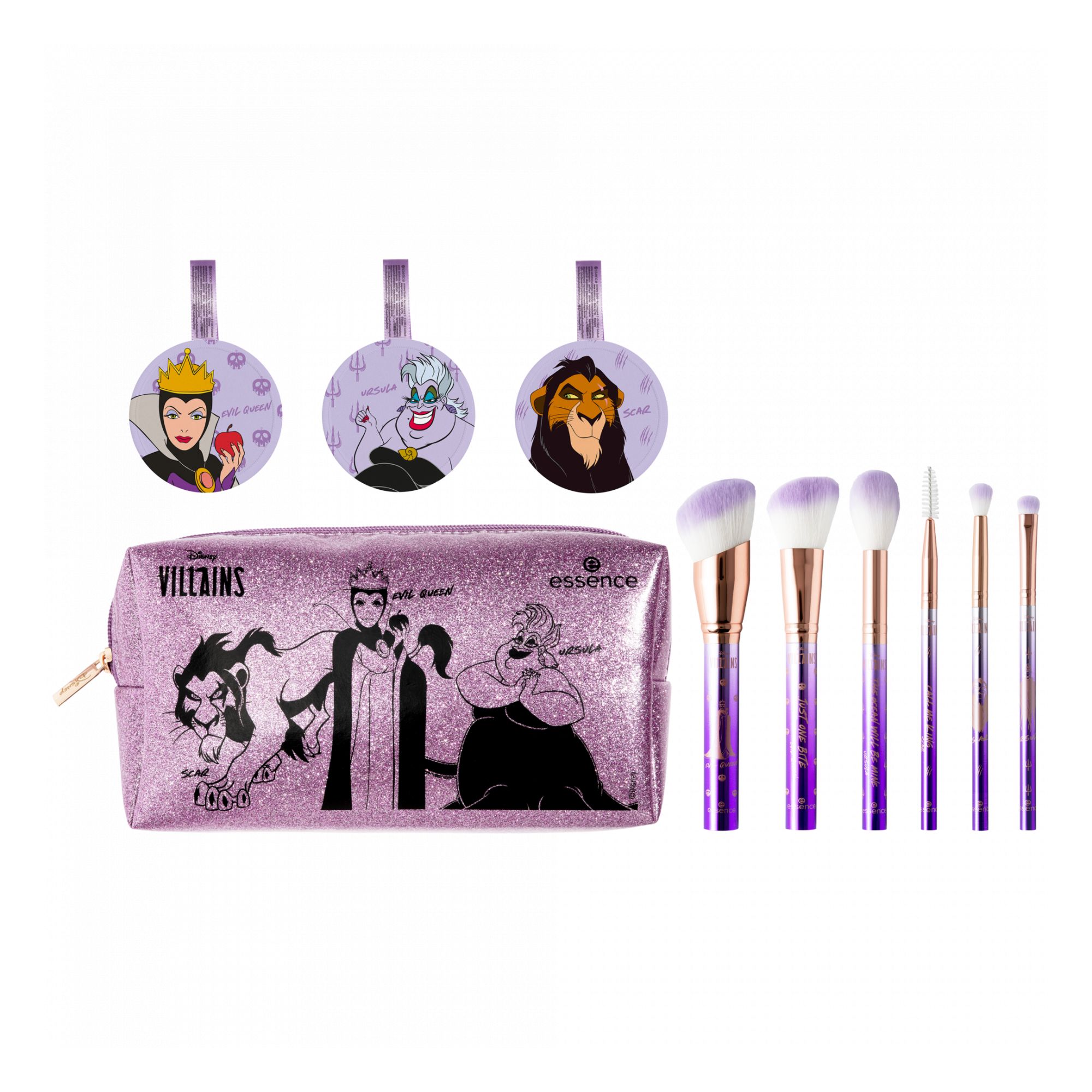 Disney Villains - Make-Up Tool & Bag Set 