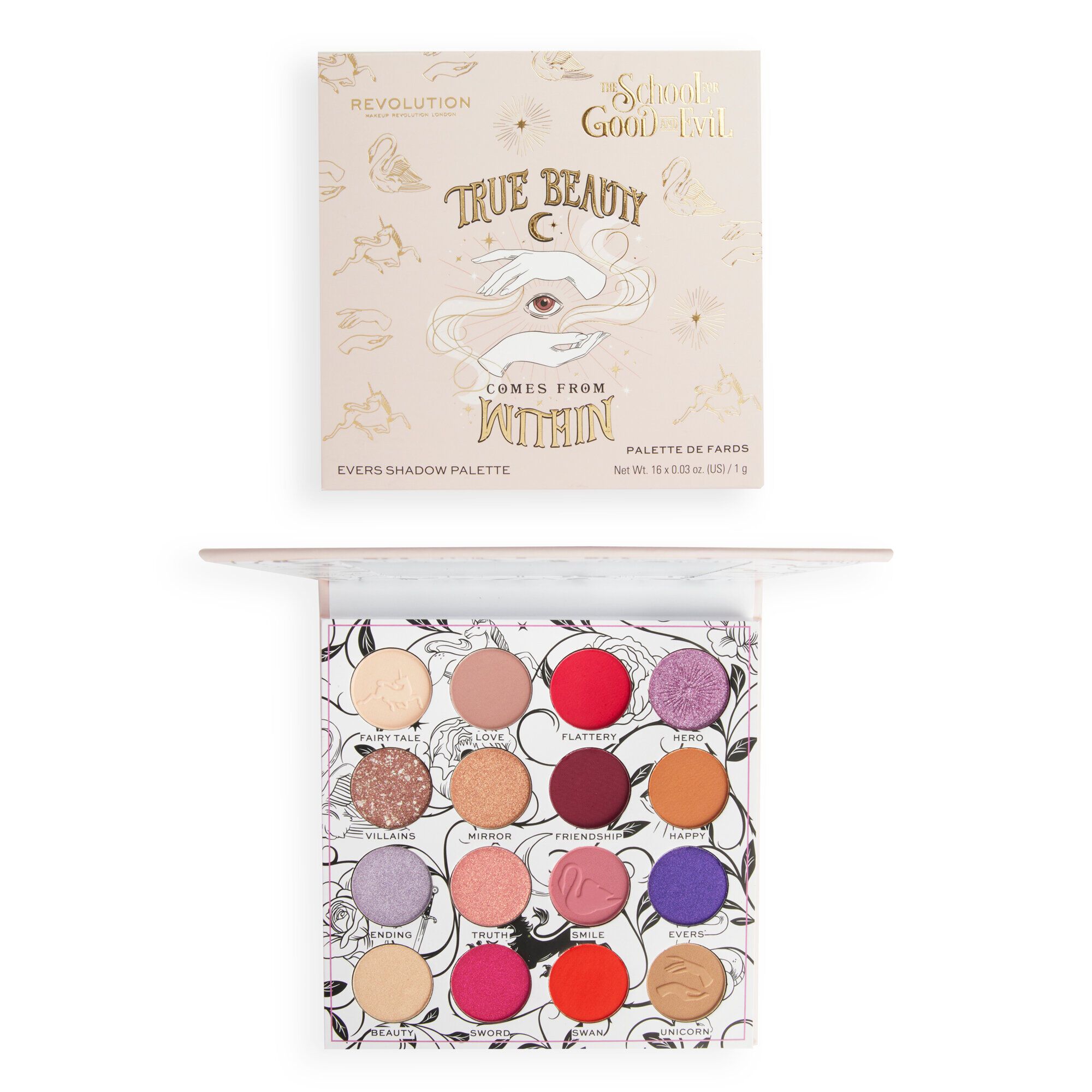 The School For Good & Evil x Makeup Revolution - Evers Shadow Palette -- Lidschatten-Palette The School For Good & Evil x Makeup Revolution - Evers Shadow Palette -- Lidschatten-Palette