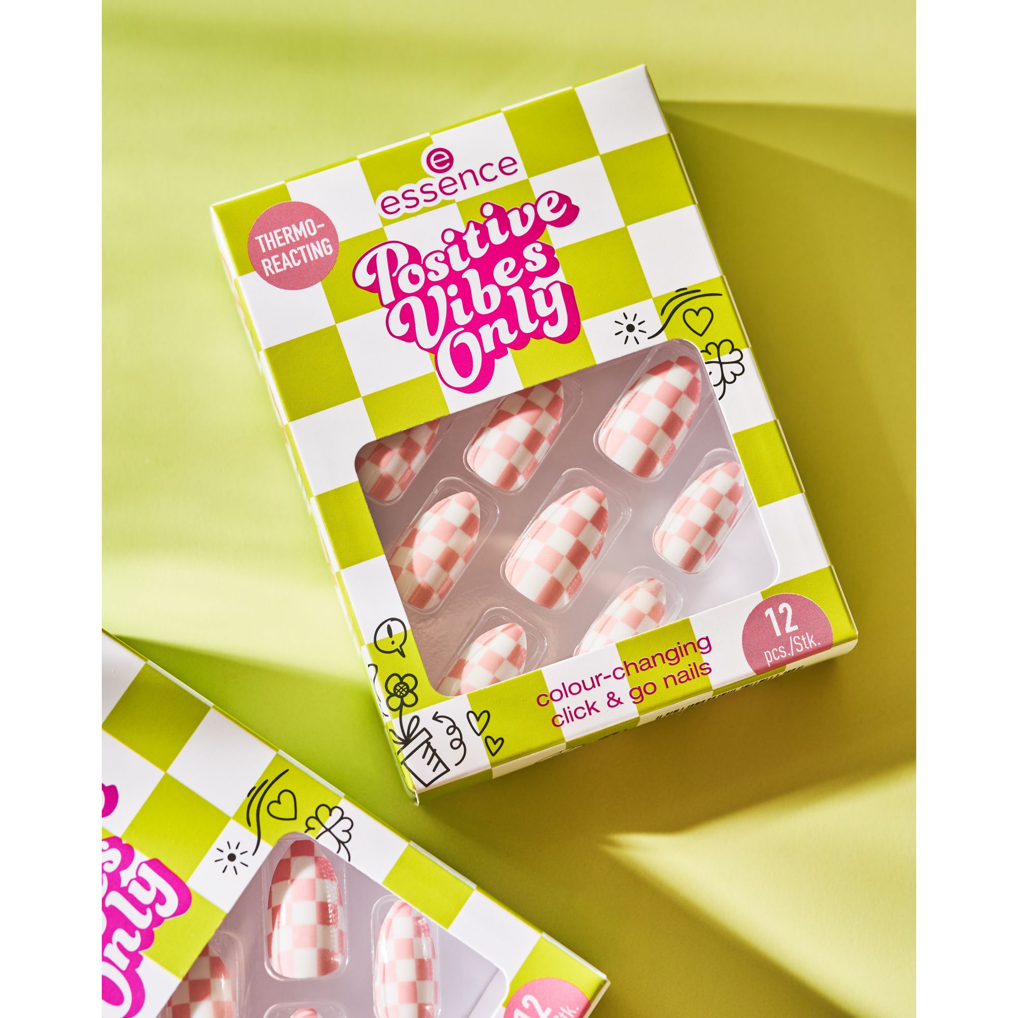 Faux Ongels - Positive Vibes Only - Colour-Changing Click & Go Nails Faux Ongels - Positive Vibes Only - Colour-Changing Click & Go Nails
