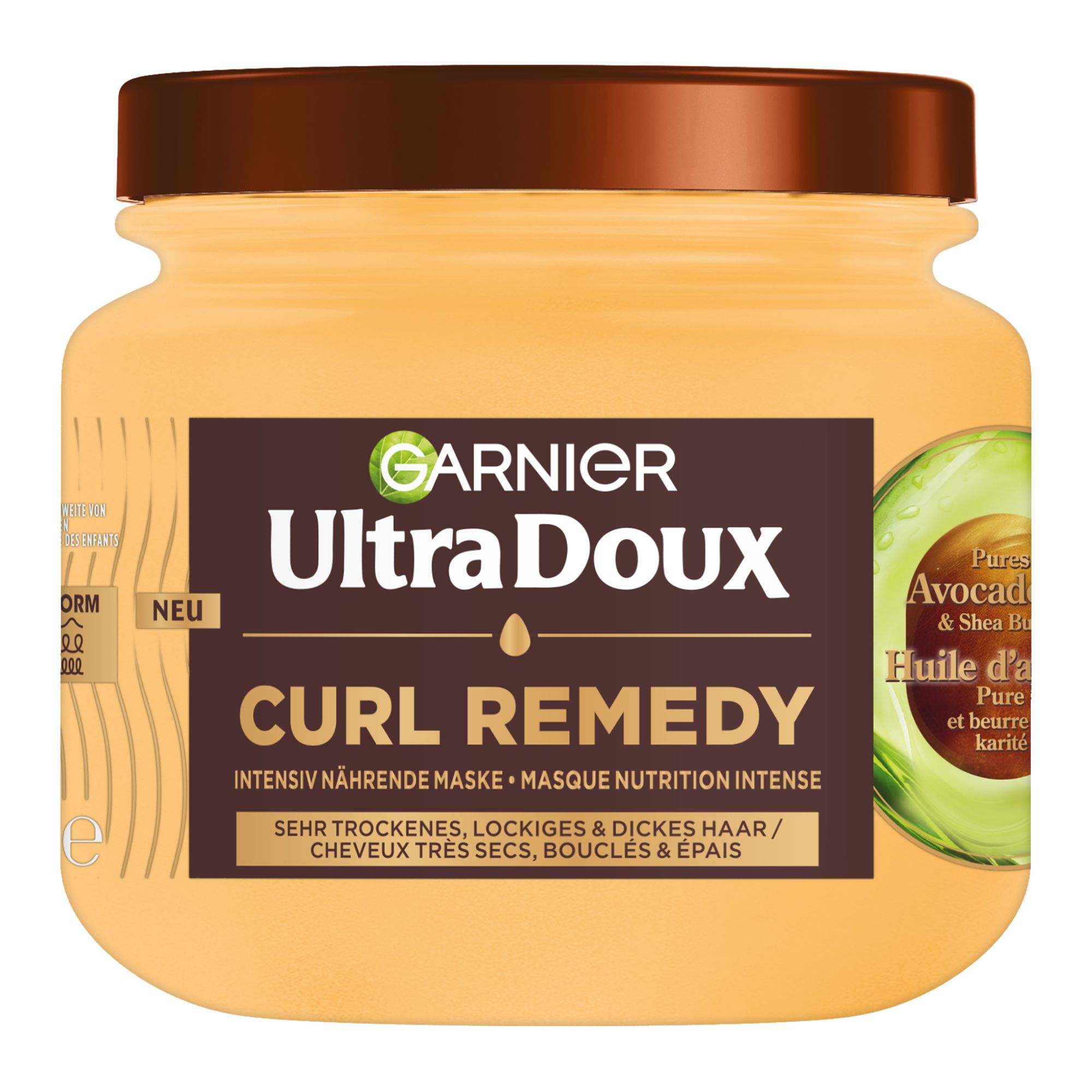 Masque Capillaire - Ultra Doux - Curl Remedy Huile d'Avocat & Beurre de Karité