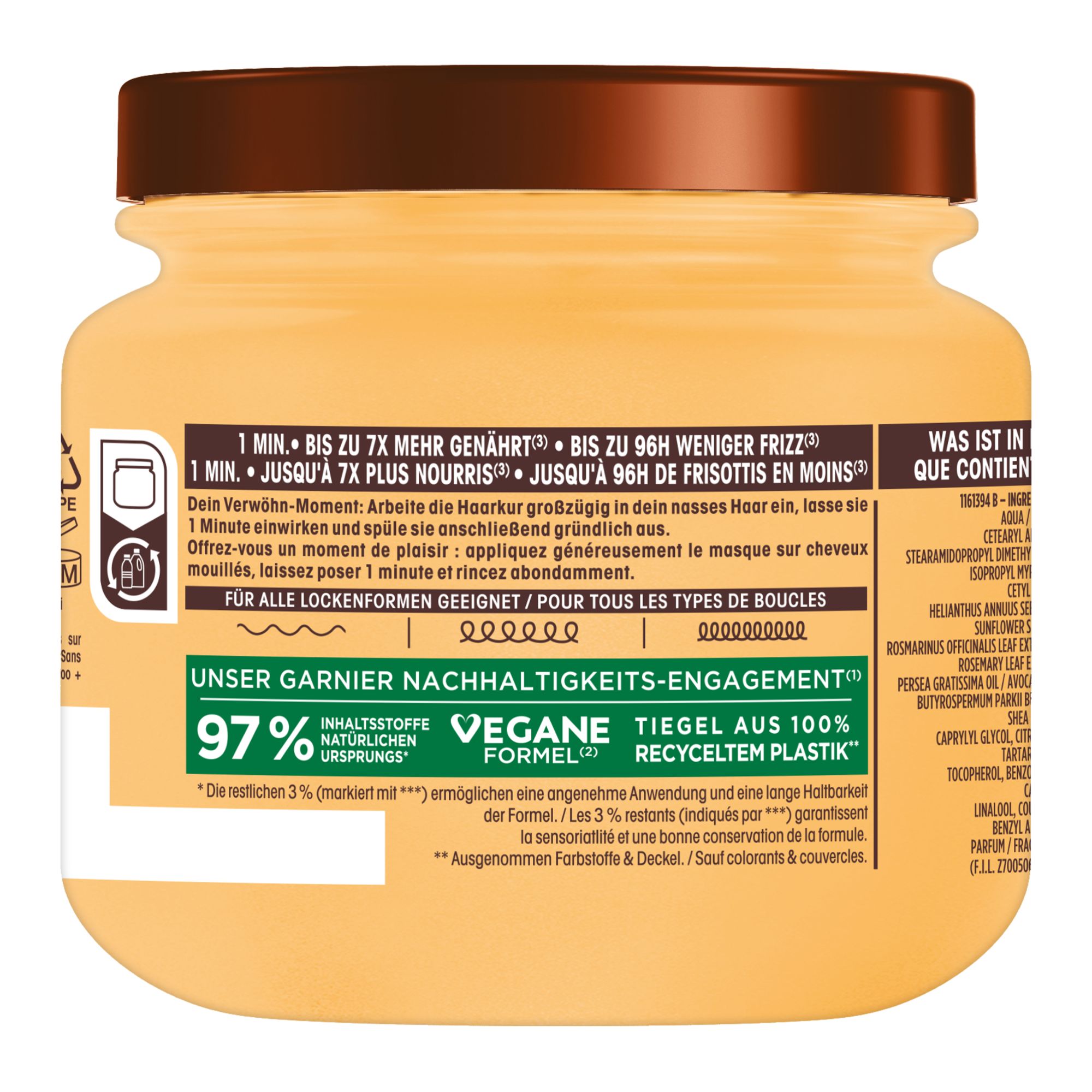 Masque Capillaire - Ultra Doux - Curl Remedy Huile d'Avocat & Beurre de Karité