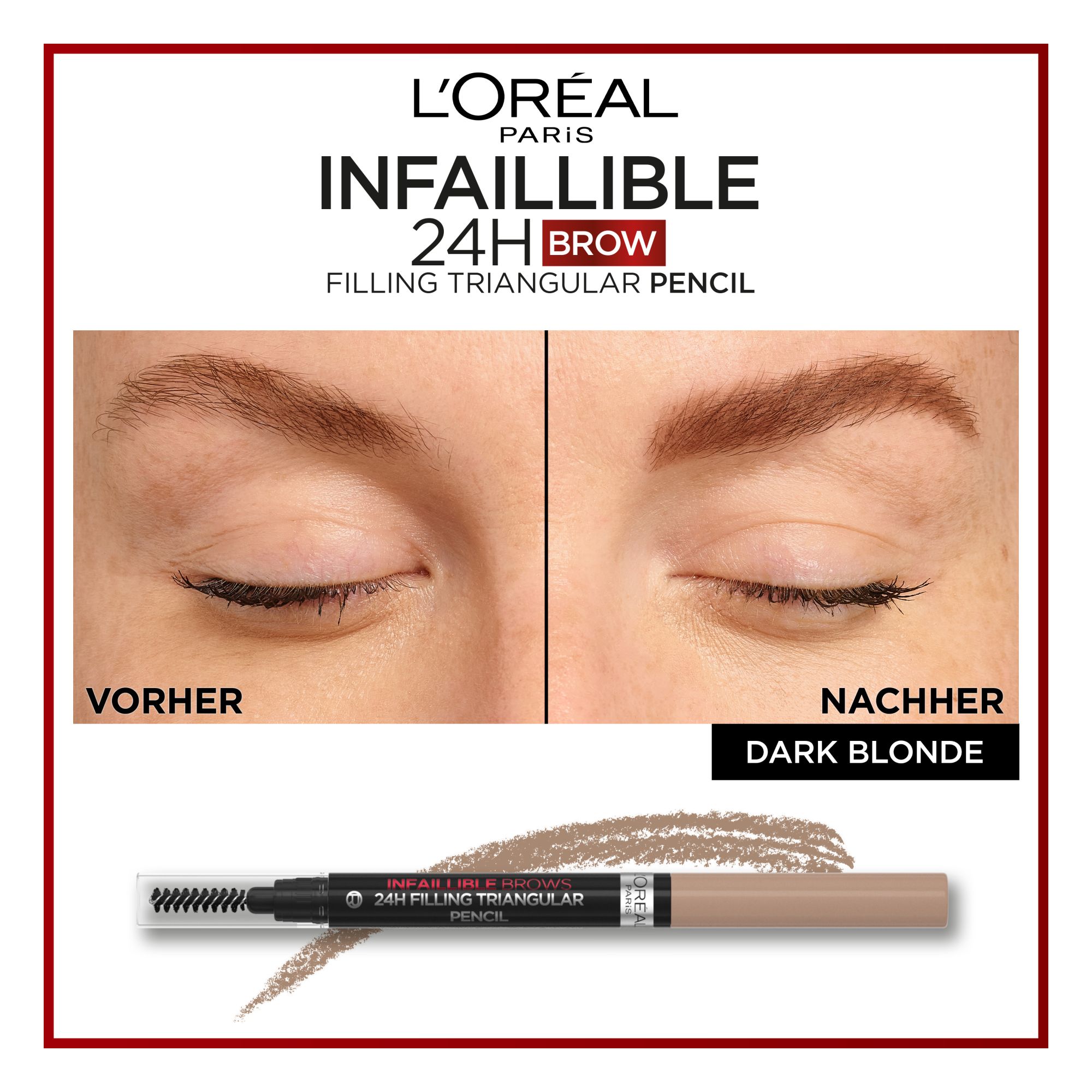 Infaillible Brows - 24H Filling Triangular Pencil -- Augenbrauen-Stift Infaillible Brows - 24H Filling Triangular Pencil -- Augenbrauen-Stift