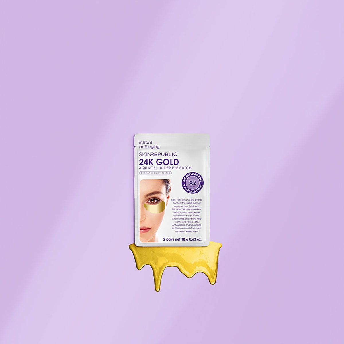 4K Gold Aquagel Under Eye Patche (2 Paires)