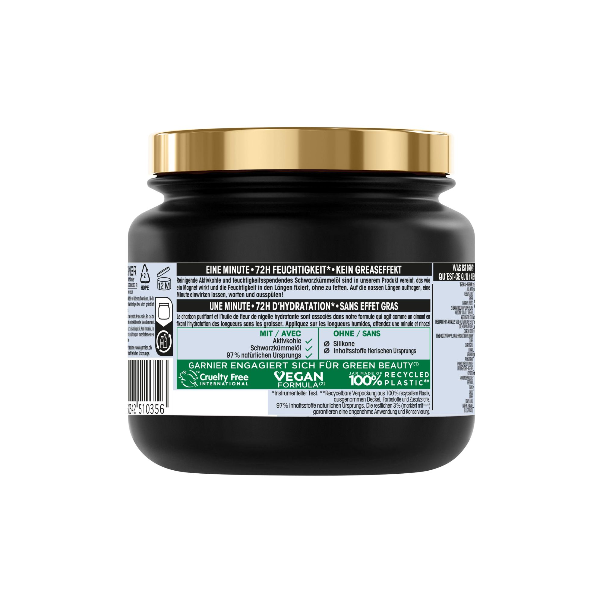 Ultra Doux - Hair Remedy 72h Feuchtigkeitsmaske - Anziehende Aktivkohle & Schwarzkümmelöl Ultra Doux - Hair Remedy 72h Feuchtigkeitsmaske - Anziehende Aktivkohle & Schwarzkümmelöl