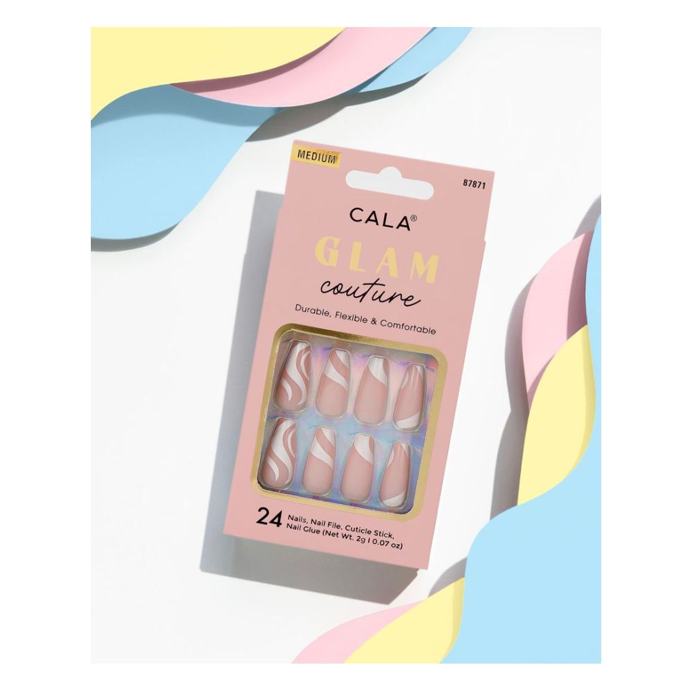 False Nails - Glam Couture (24 Pieces)