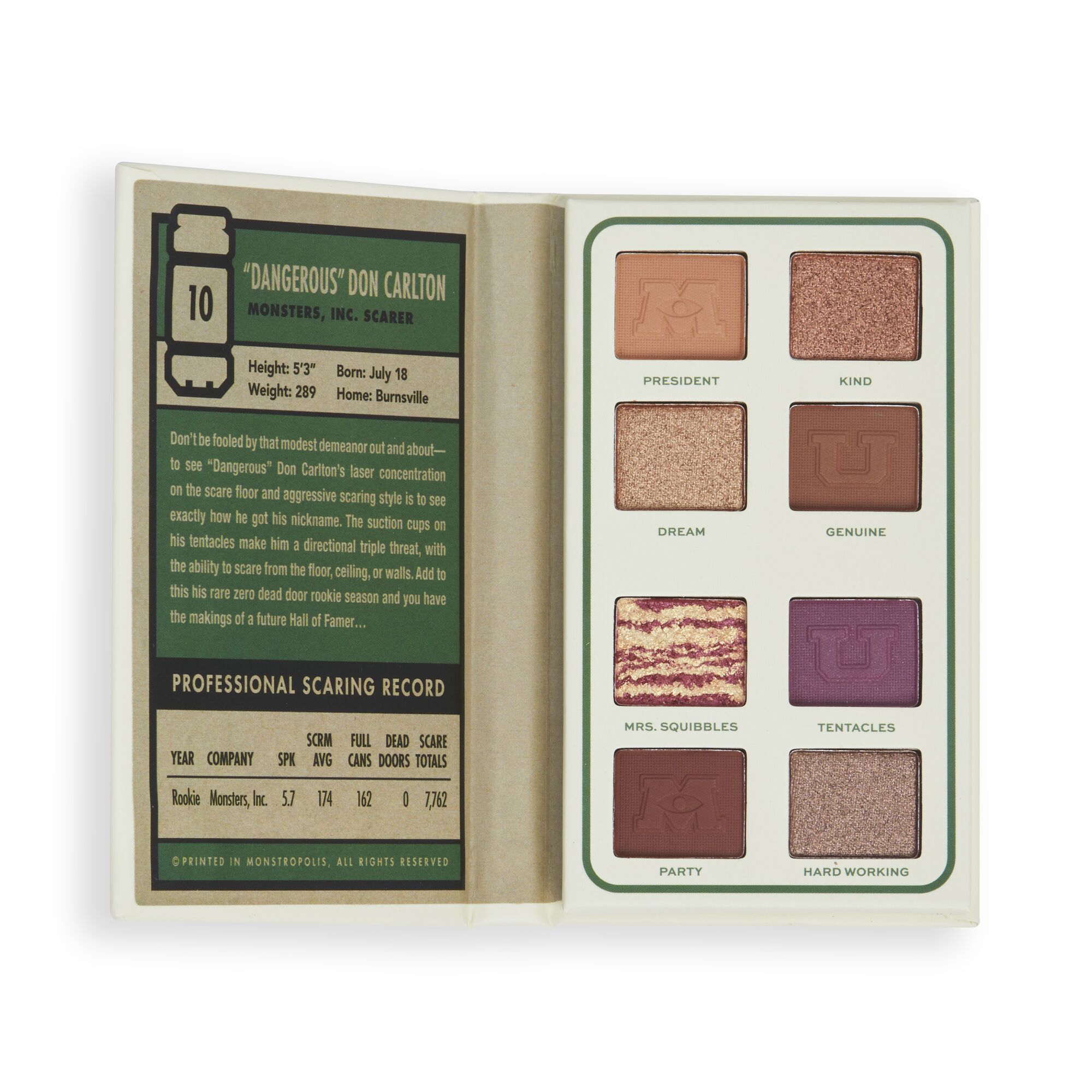 Disney Pixar Monsters University - Scare Card Eyeshadow Palette -- Lidschatten-Palette