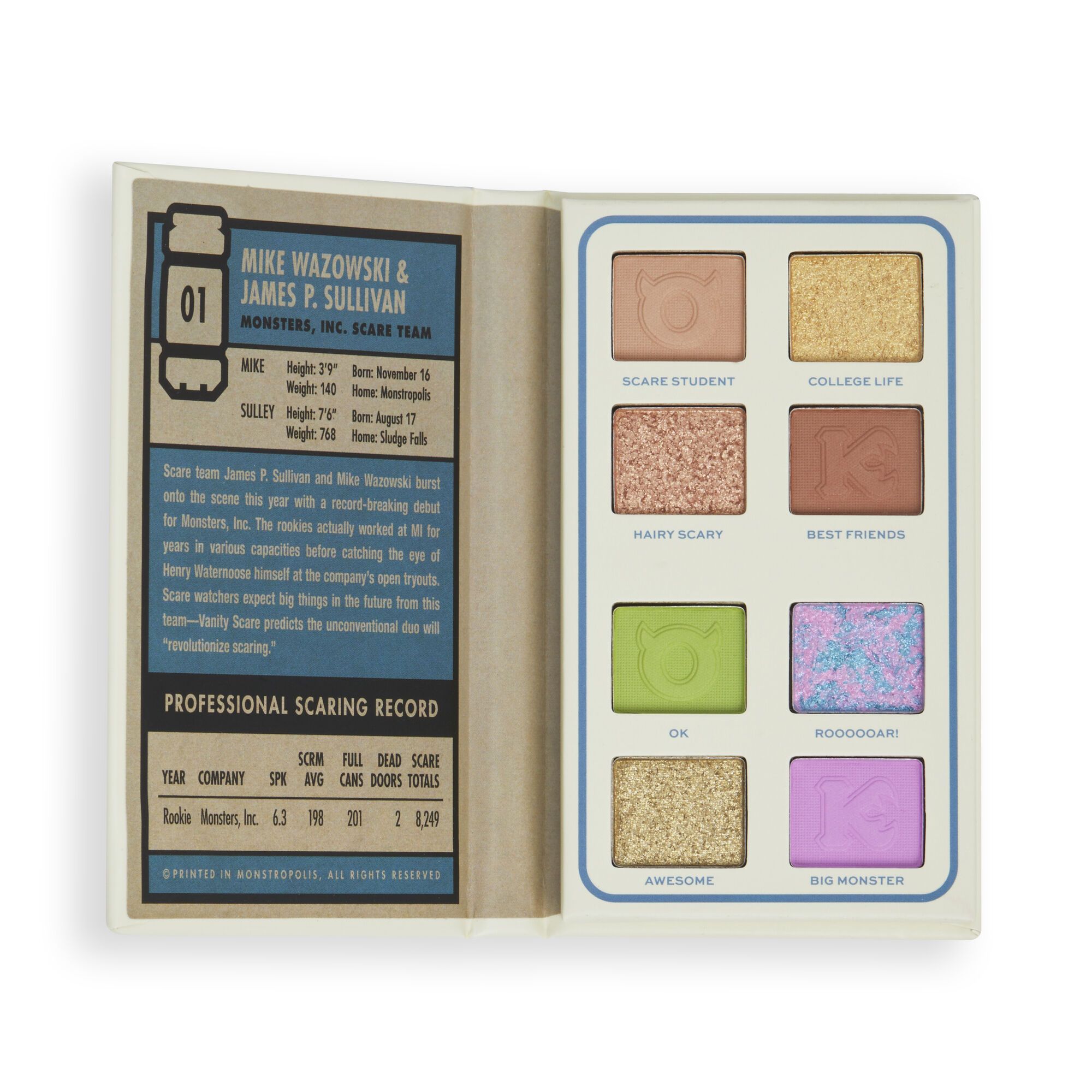 Disney Pixar Monsters University - Scare Card Eyeshadow Palette -- Lidschatten-Palette