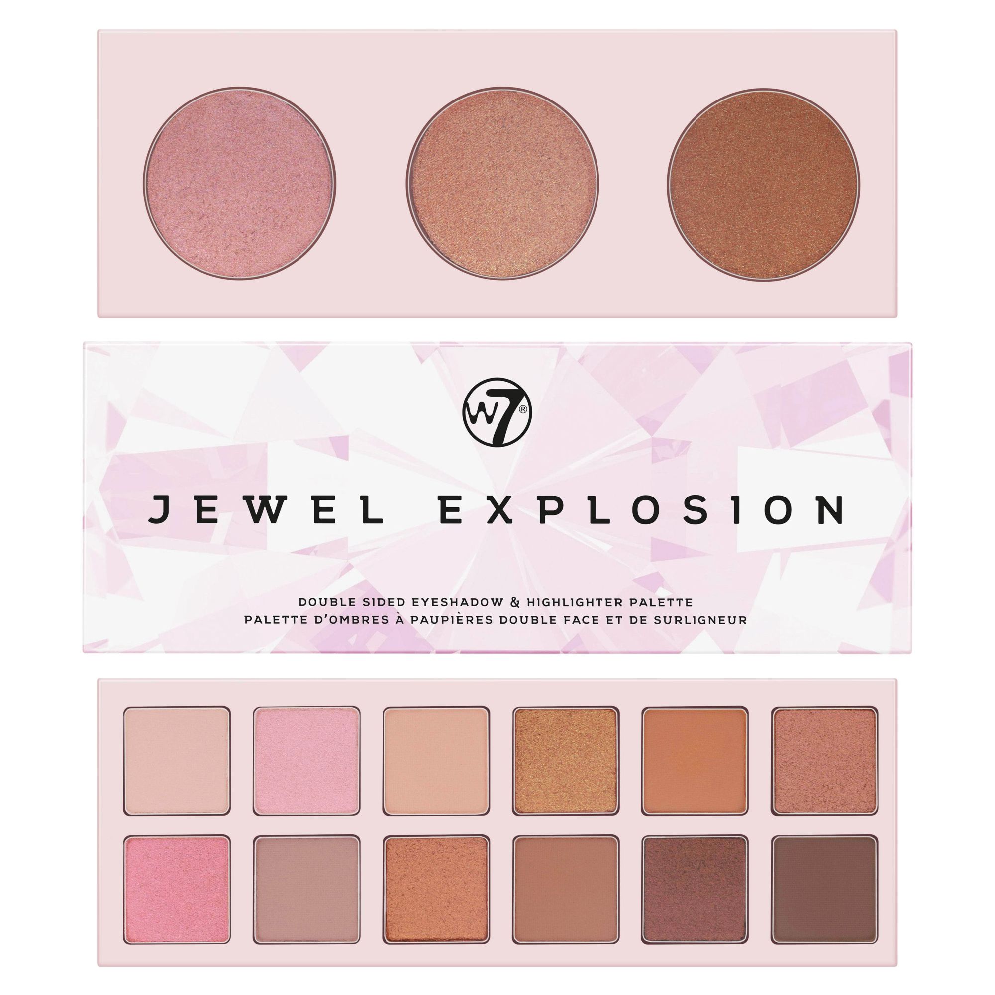 Palette de Fards à Paupières & Enlumineur - Jewel Explosion - Double Sided Eyeshadow & Highlighter Palette