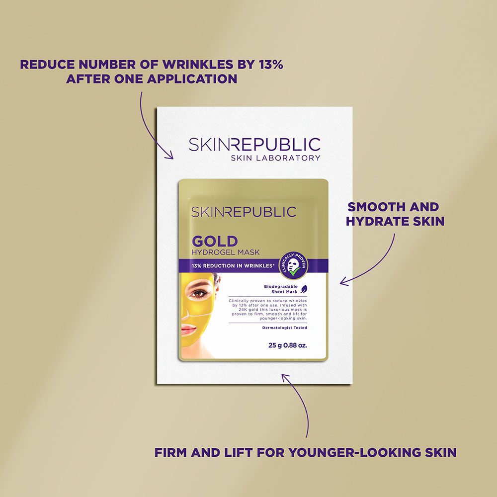 Gold Hydrogel Mask -- Gesichtsmaske Gold Hydrogel Mask -- Gesichtsmaske
