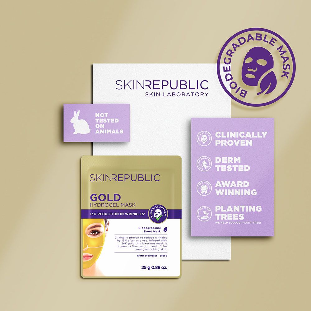 Gold Hydrogel Mask -- Gesichtsmaske Gold Hydrogel Mask -- Gesichtsmaske