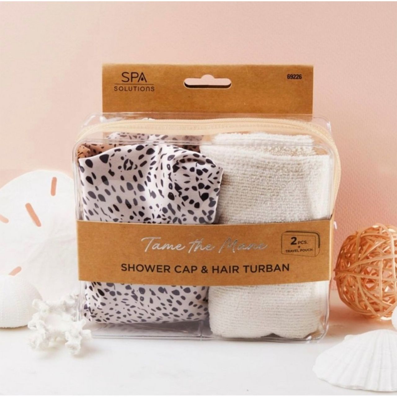 Tame The Mane Shower Cap & Hair Turban -- Duschhaube & Mikrofaser Haartuch