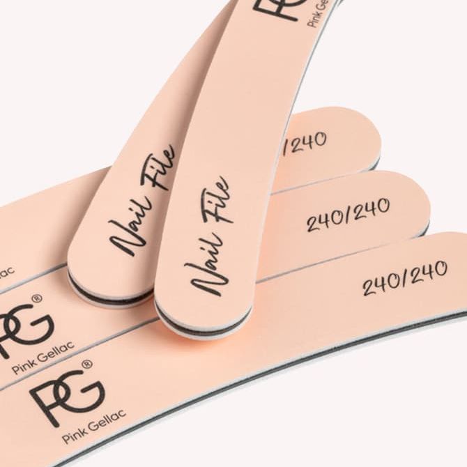 Nail File 240/240 Boomerang (5 Stück) -- Nagelfeilen-Set