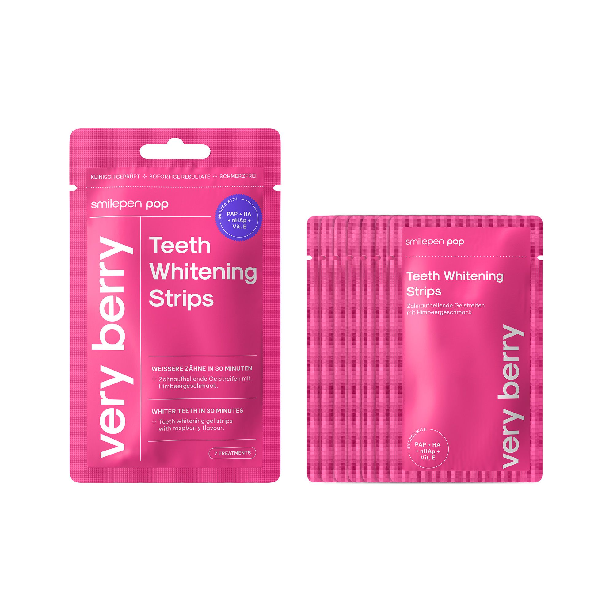 Pop Teeth Whitening Strips (7 Pièces)