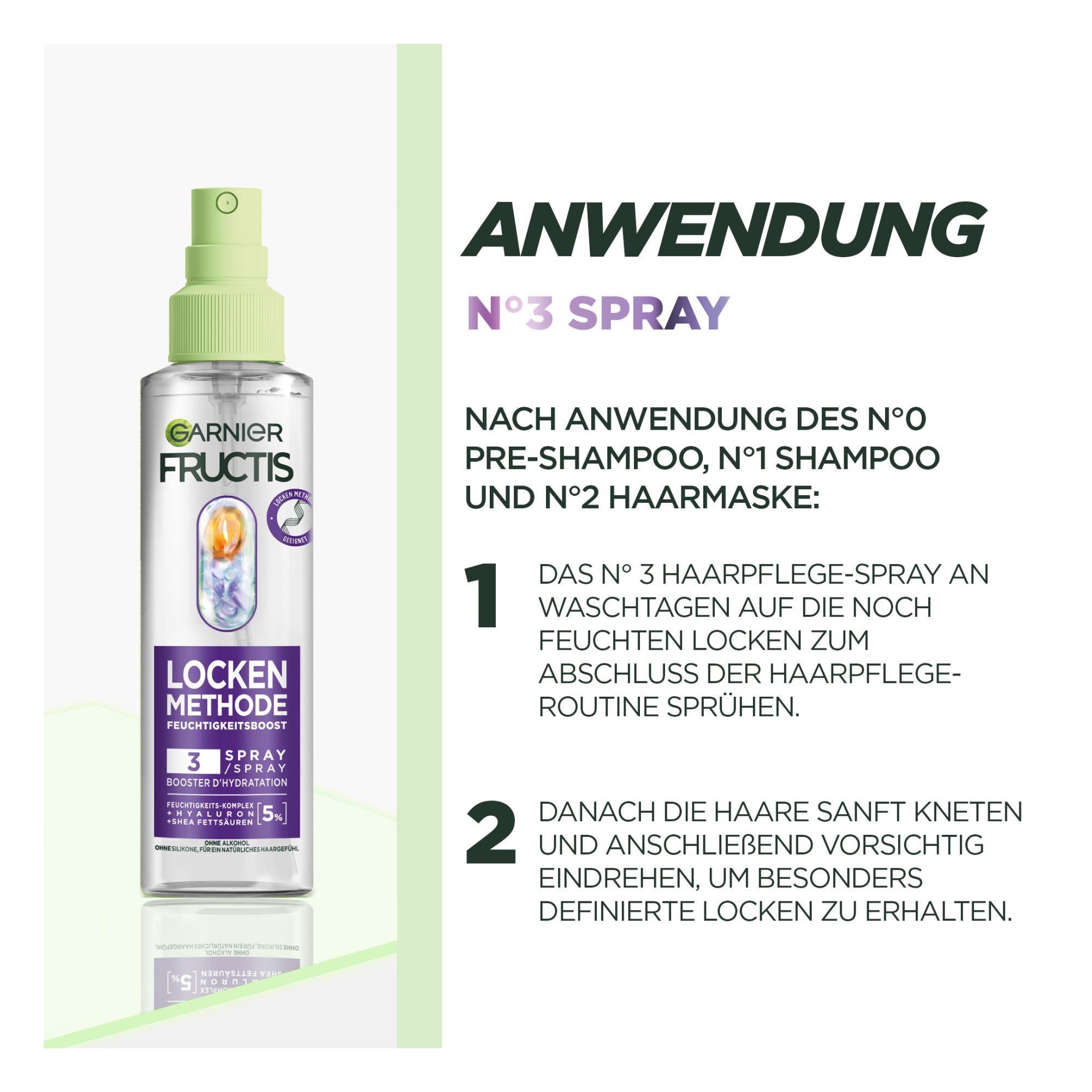 Spray de Soin des Cheveux - Fructis - Locken Methode Booster d'Hydratation Spray de Soin des Cheveux - Fructis - Locken Methode Booster d'Hydratation
