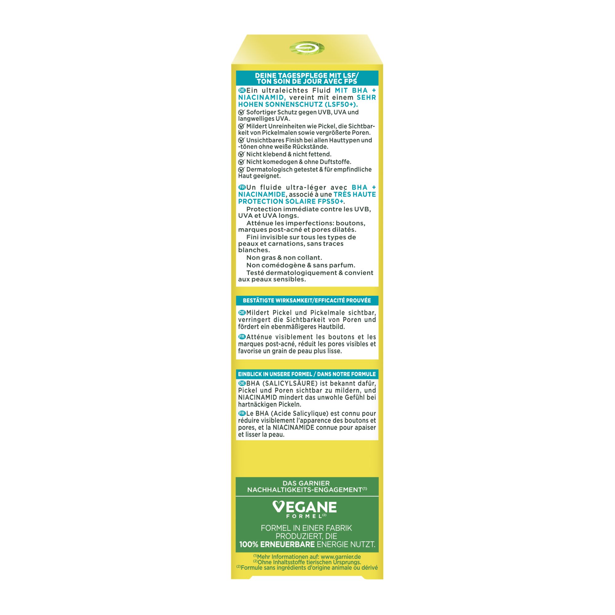 Fluide Anti Imperfections - Hautklar - BHA + Niacinamid Daily UV Anti-Unreinheiten Fluid