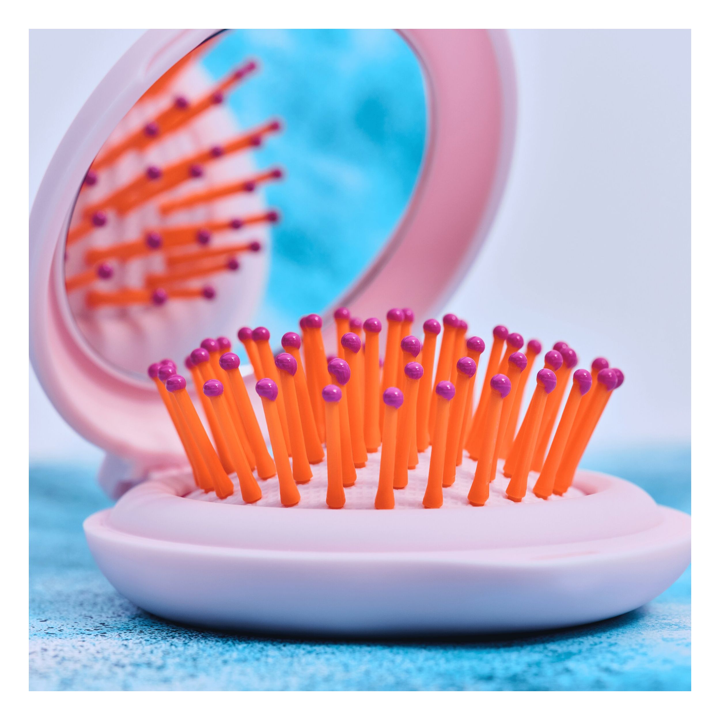 Brosse à Cheveux Mini & Miroir - You Make My Day! - Pocket Hair Brush & Mirror Brosse à Cheveux Mini & Miroir - You Make My Day! - Pocket Hair Brush & Mirror