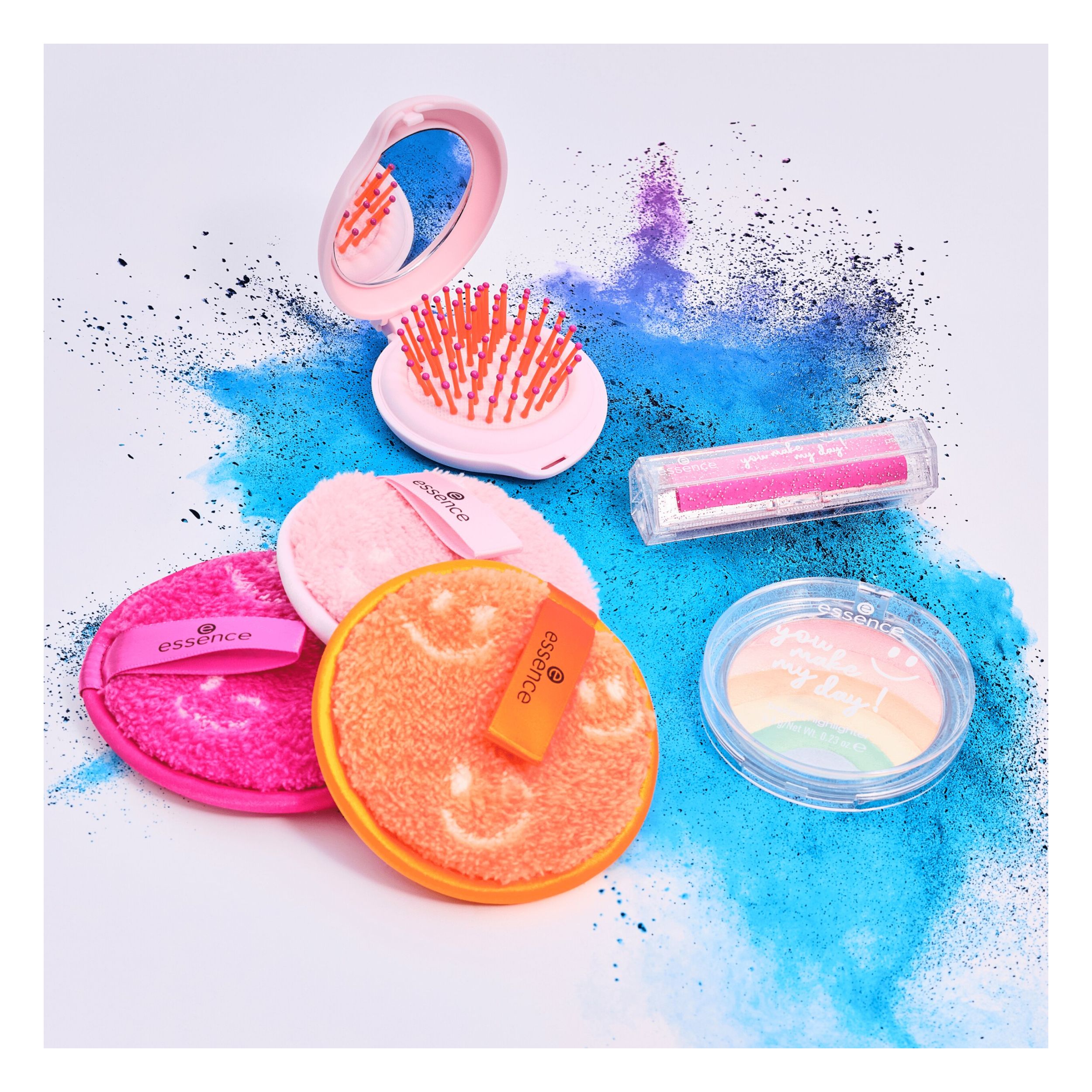Brosse à Cheveux Mini & Miroir - You Make My Day! - Pocket Hair Brush & Mirror