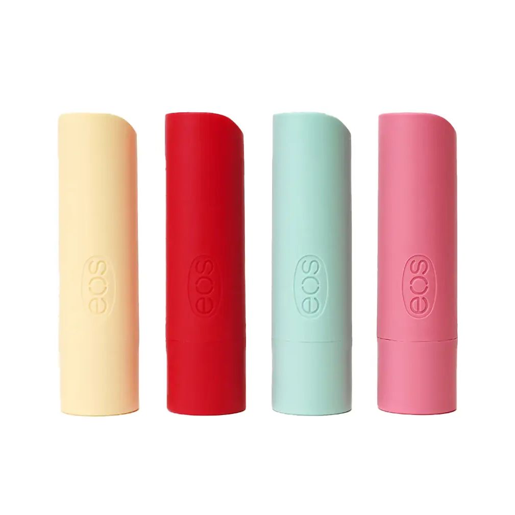 Baume à Lèvres - 100% Natural Smooth Lip Balm - Strawberry Sorbet, Sweet Mint, Pomegranate Raspberry, Vanilla Bean