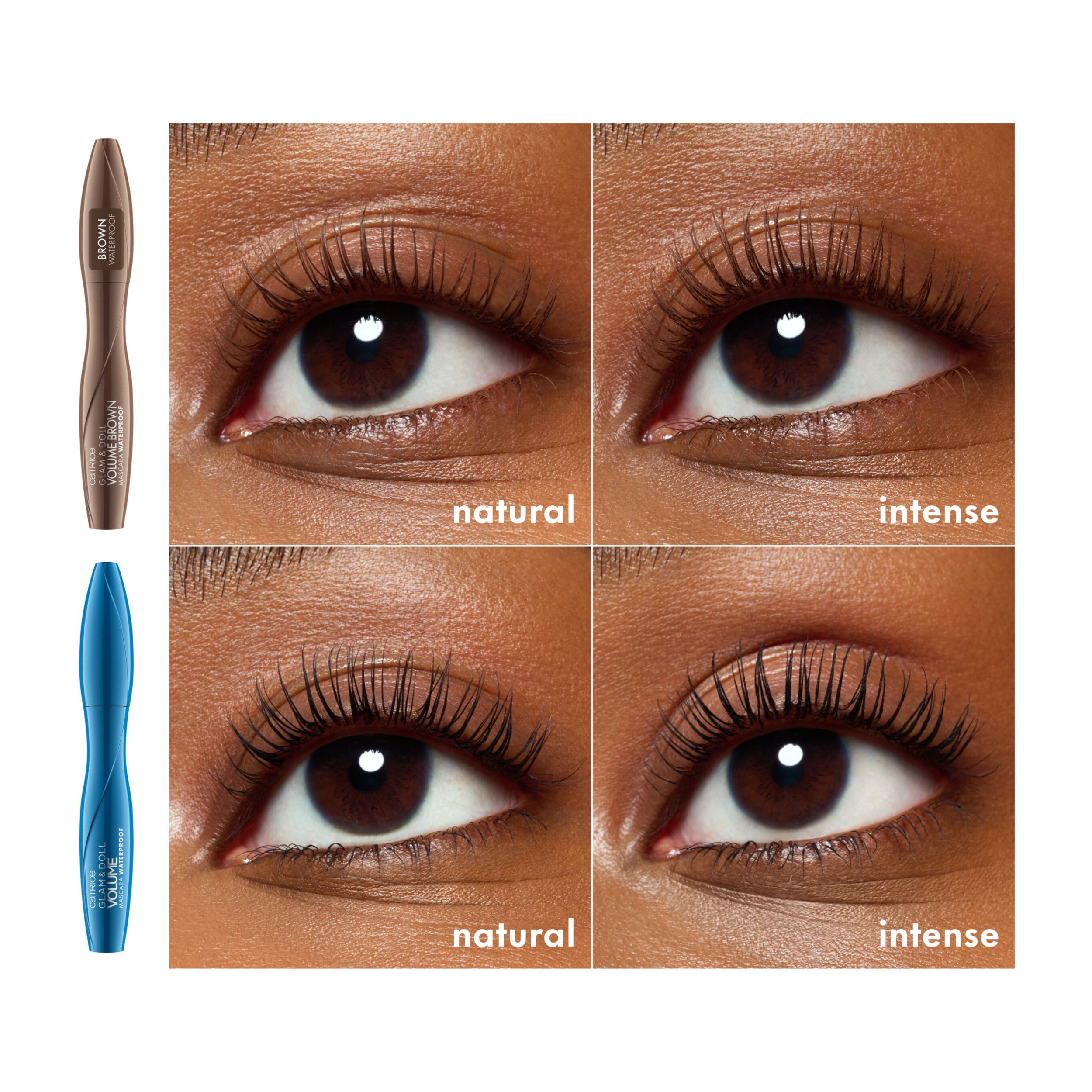 Glam & Doll Volume Brown Mascara Waterproof Glam & Doll Volume Brown Mascara Waterproof