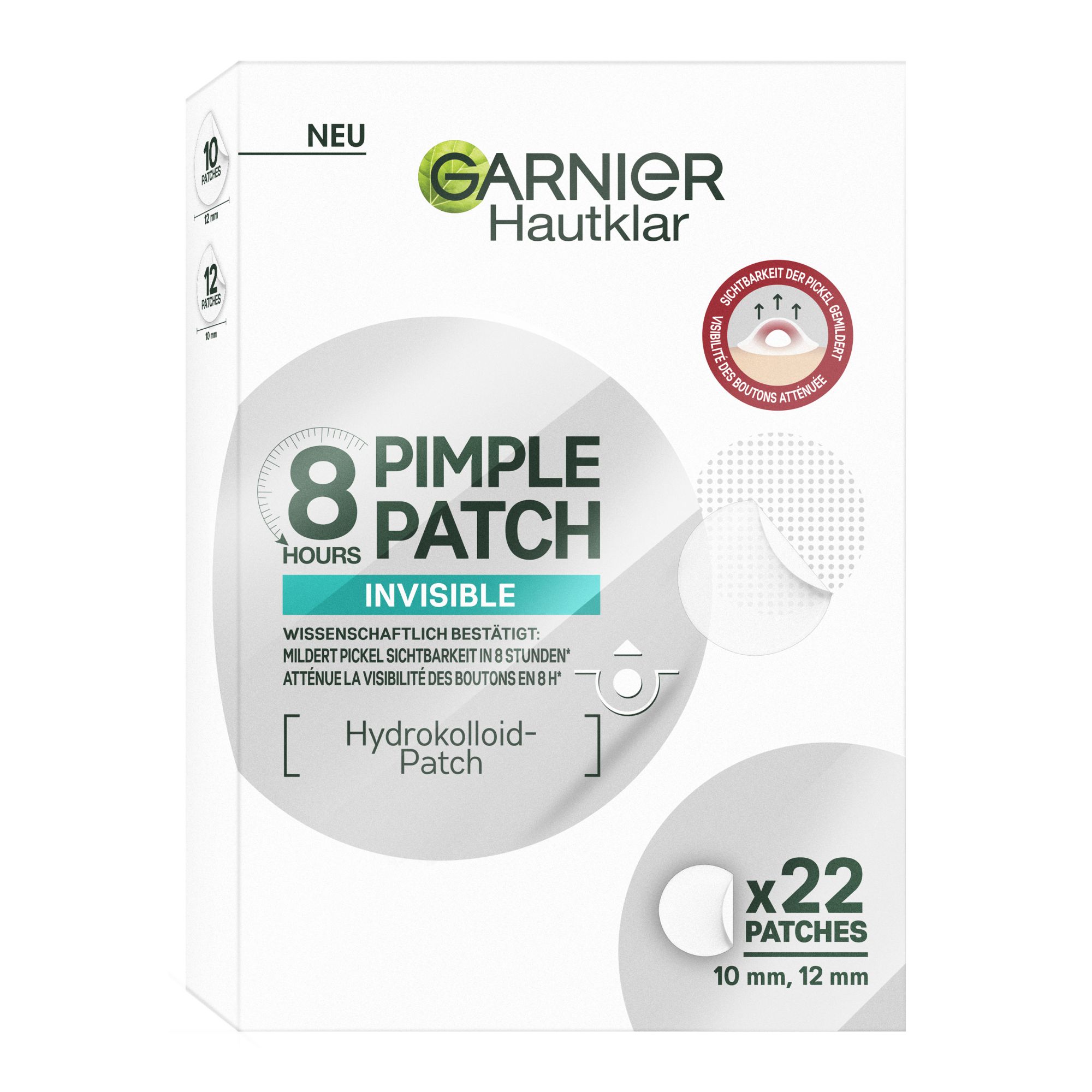 Hautklar - Pimple Patch Invisible (22 Pièces)
