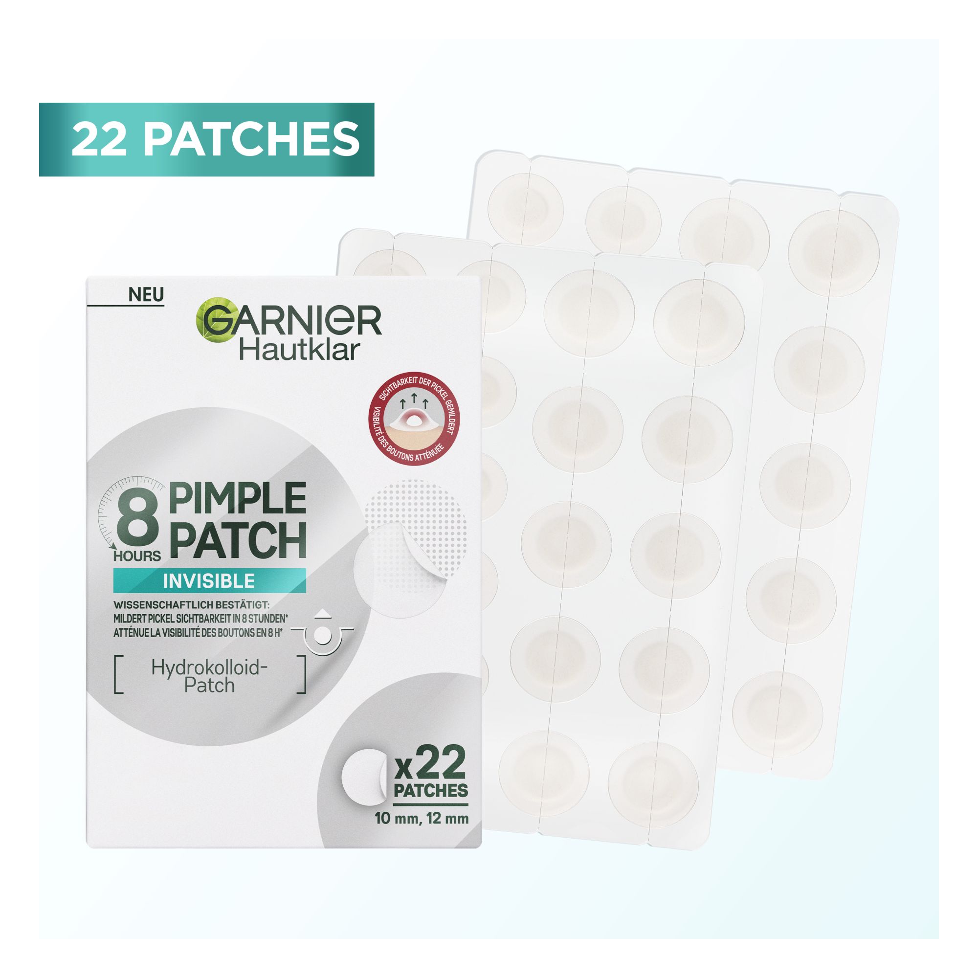 Hautklar - Pimple Patch Invisible (22 Pièces)