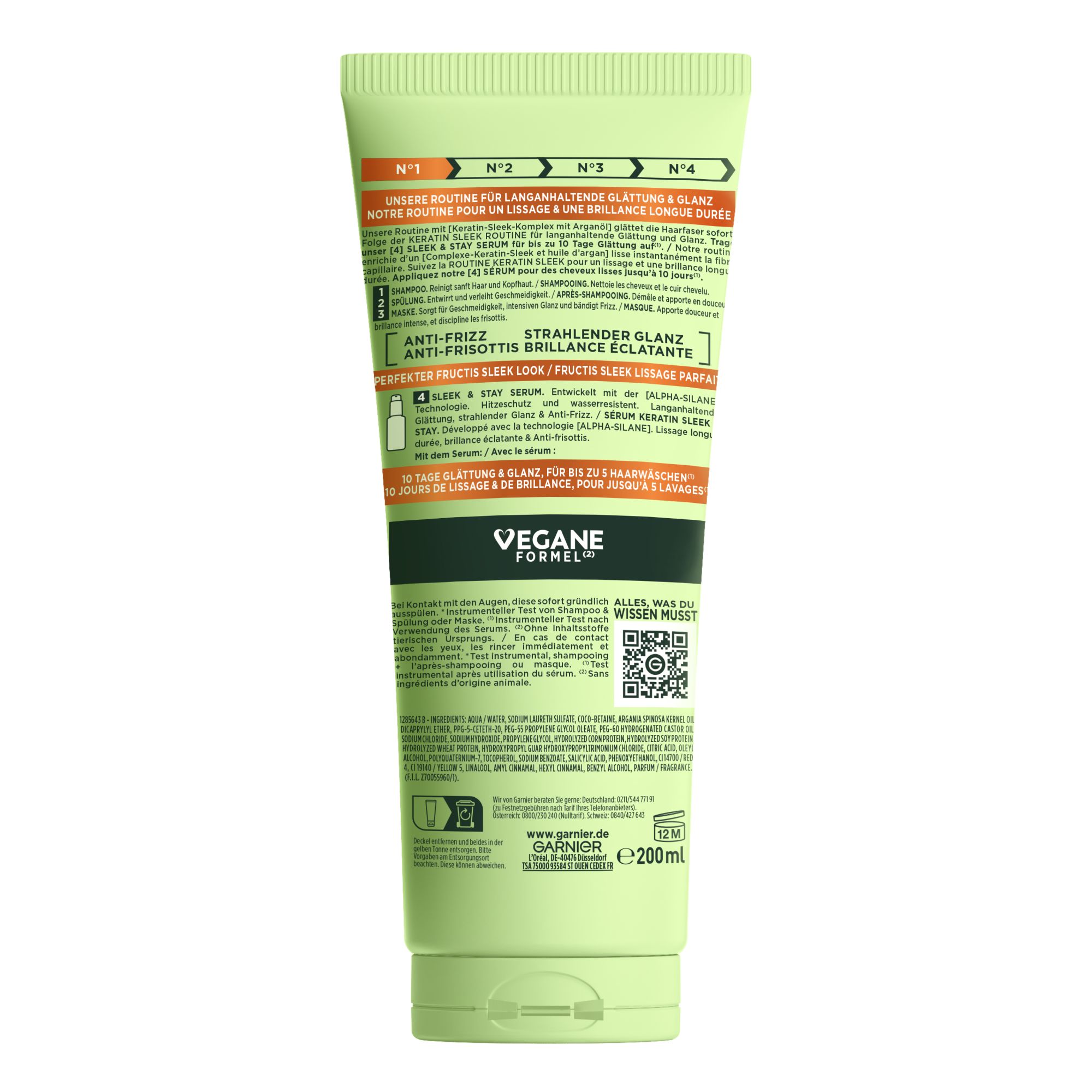 Shampoo - Fructis - Keratin Sleek Shampoo - Fructis - Keratin Sleek