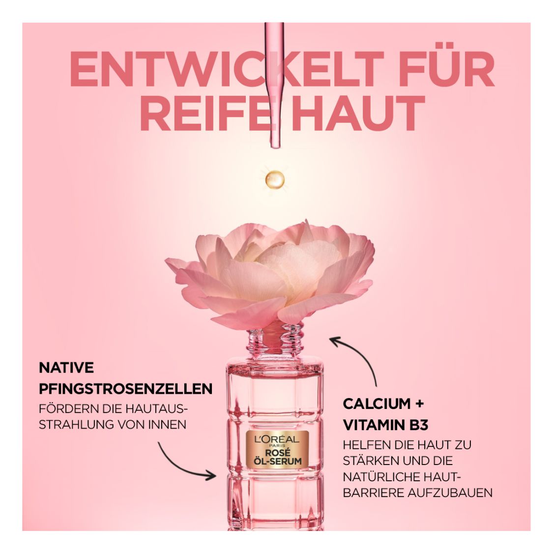 Sérum Pour Le Visage - Age Perfect - Rosé Sérum Huile Sérum Pour Le Visage - Age Perfect - Rosé Sérum Huile
